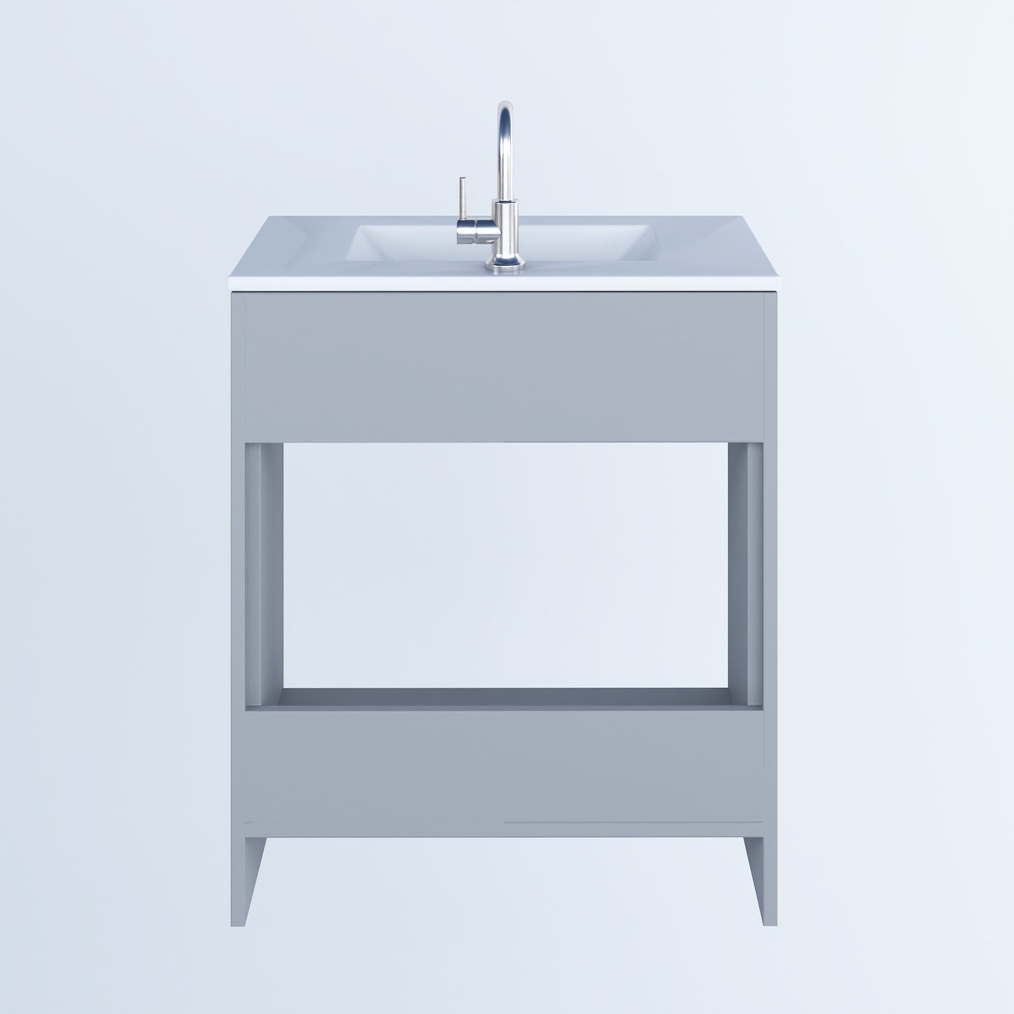 Villa 30" Bathroom Vanity with Ceramic integrated counter top
