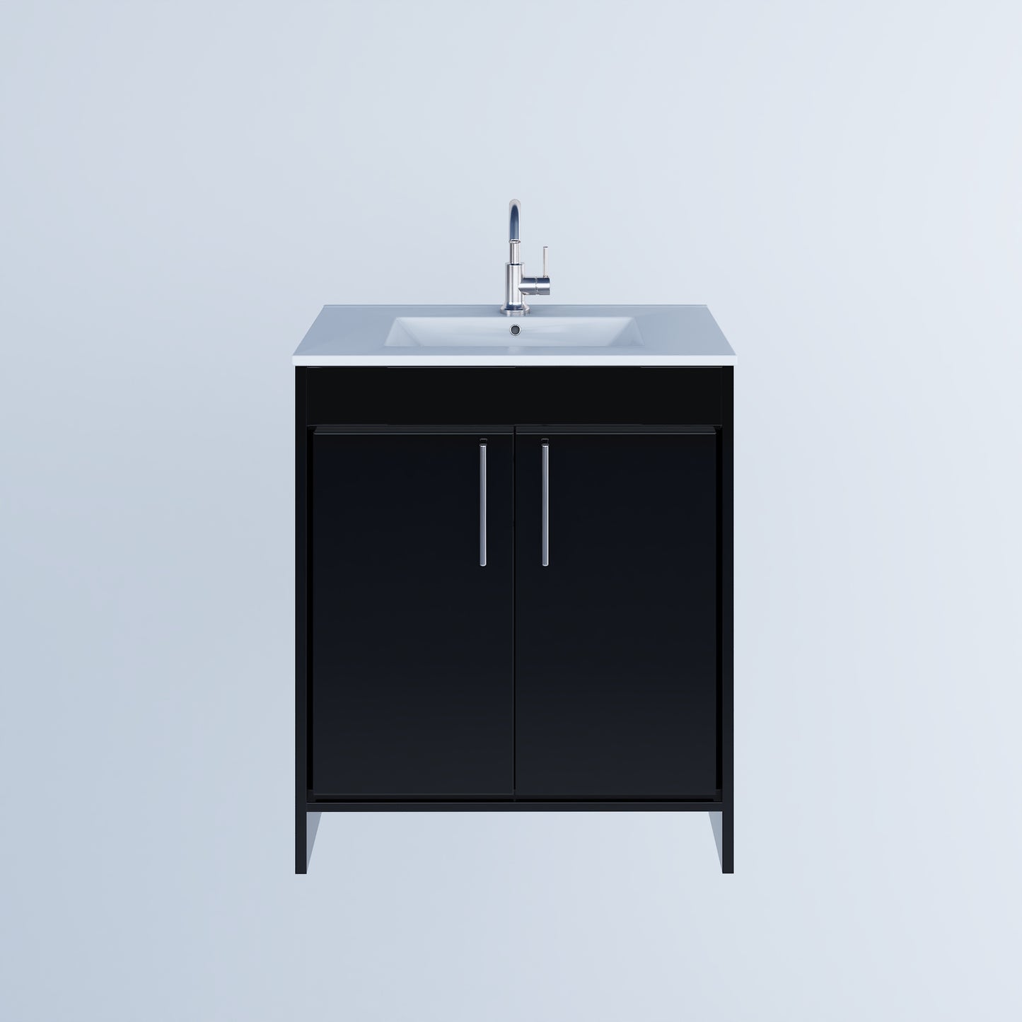 Villa 30" Bathroom Vanity with Ceramic integrated counter top