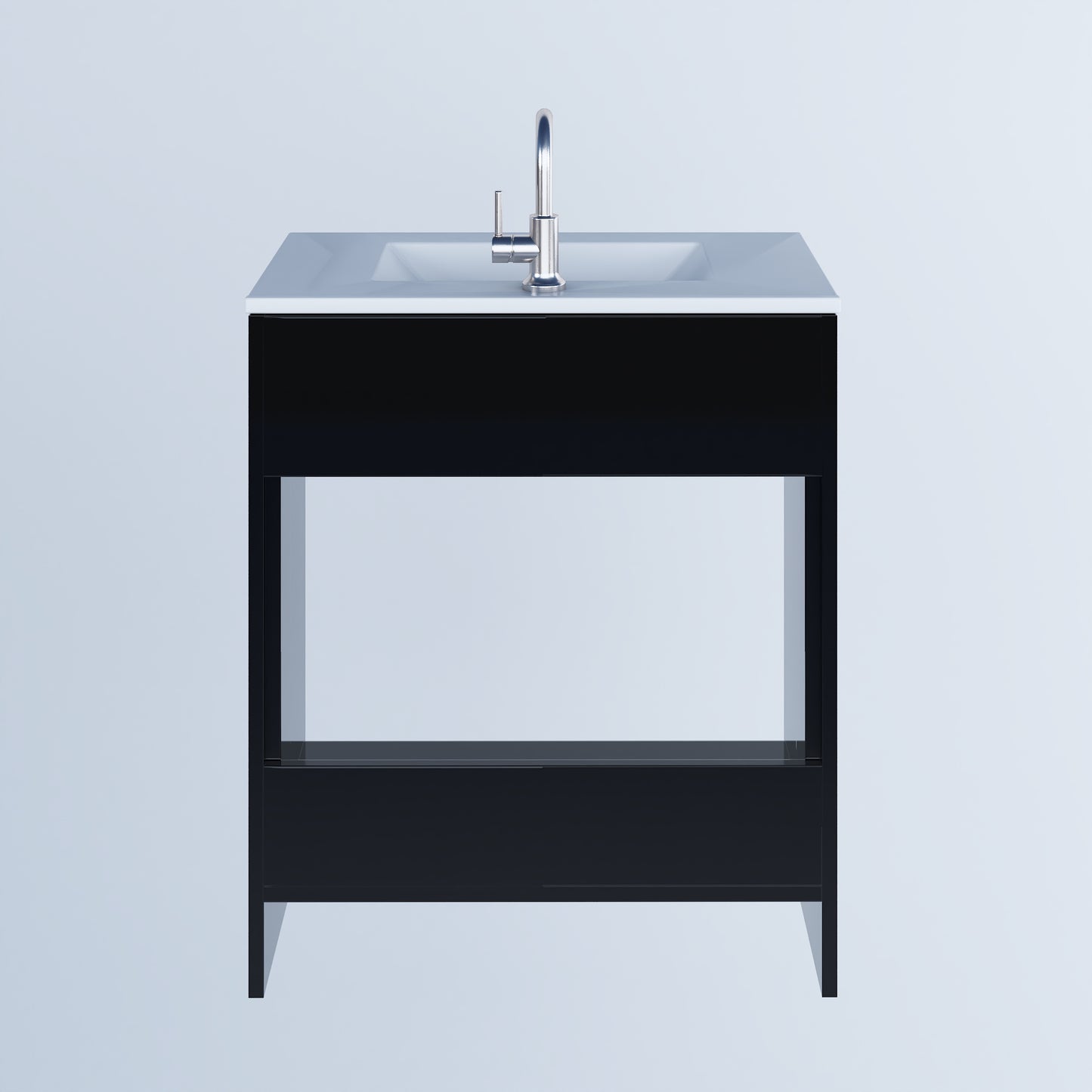 Villa 30" Bathroom Vanity with Ceramic integrated counter top