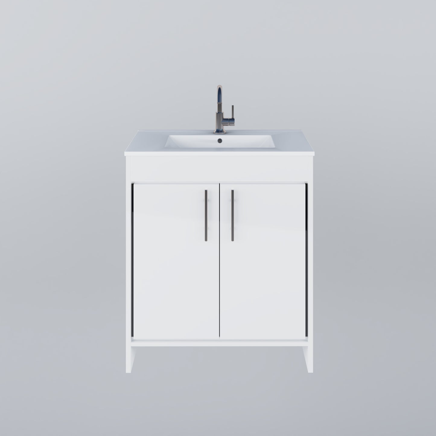 Villa 30" Bathroom Vanity with Ceramic integrated counter top