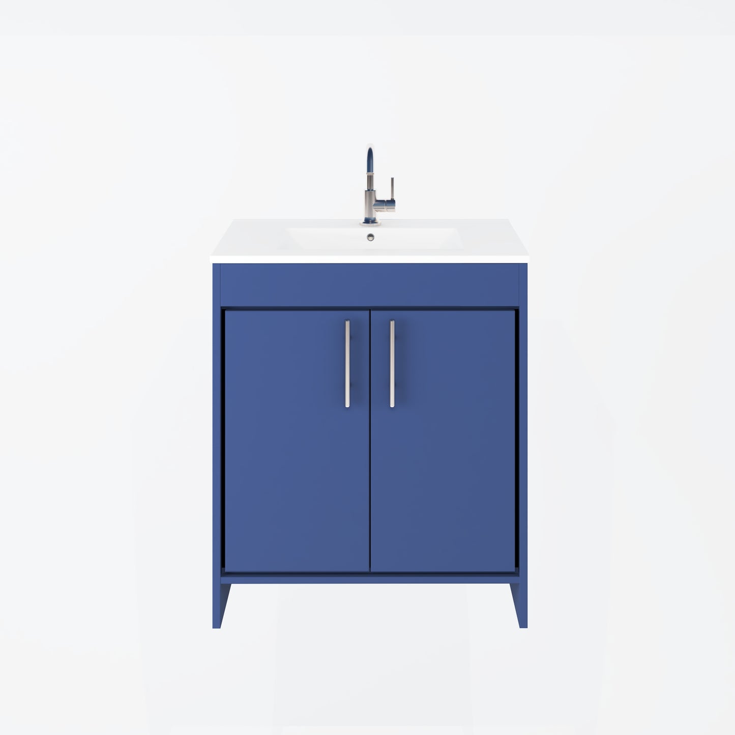 Villa 30" Bathroom Vanity with Ceramic integrated counter top