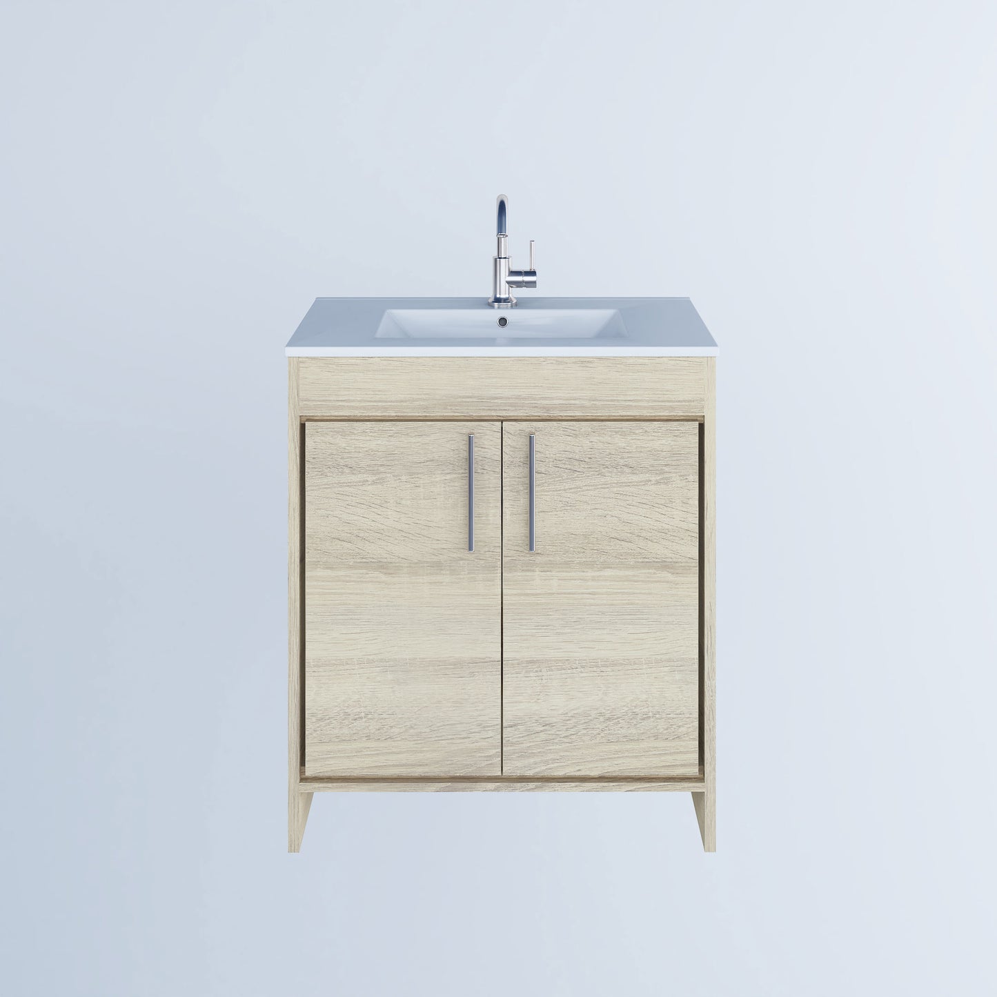 Villa 30" Bathroom Vanity with Ceramic integrated counter top