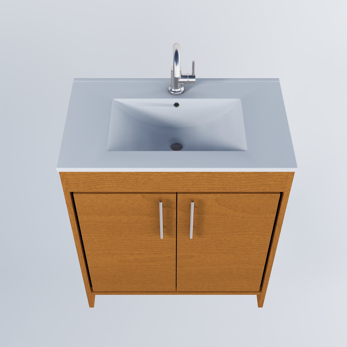 Villa 30" Bathroom Vanity with Ceramic integrated counter top