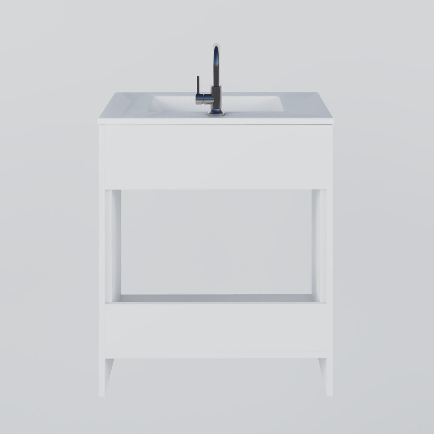 Villa 30" Bathroom Vanity with Ceramic integrated counter top