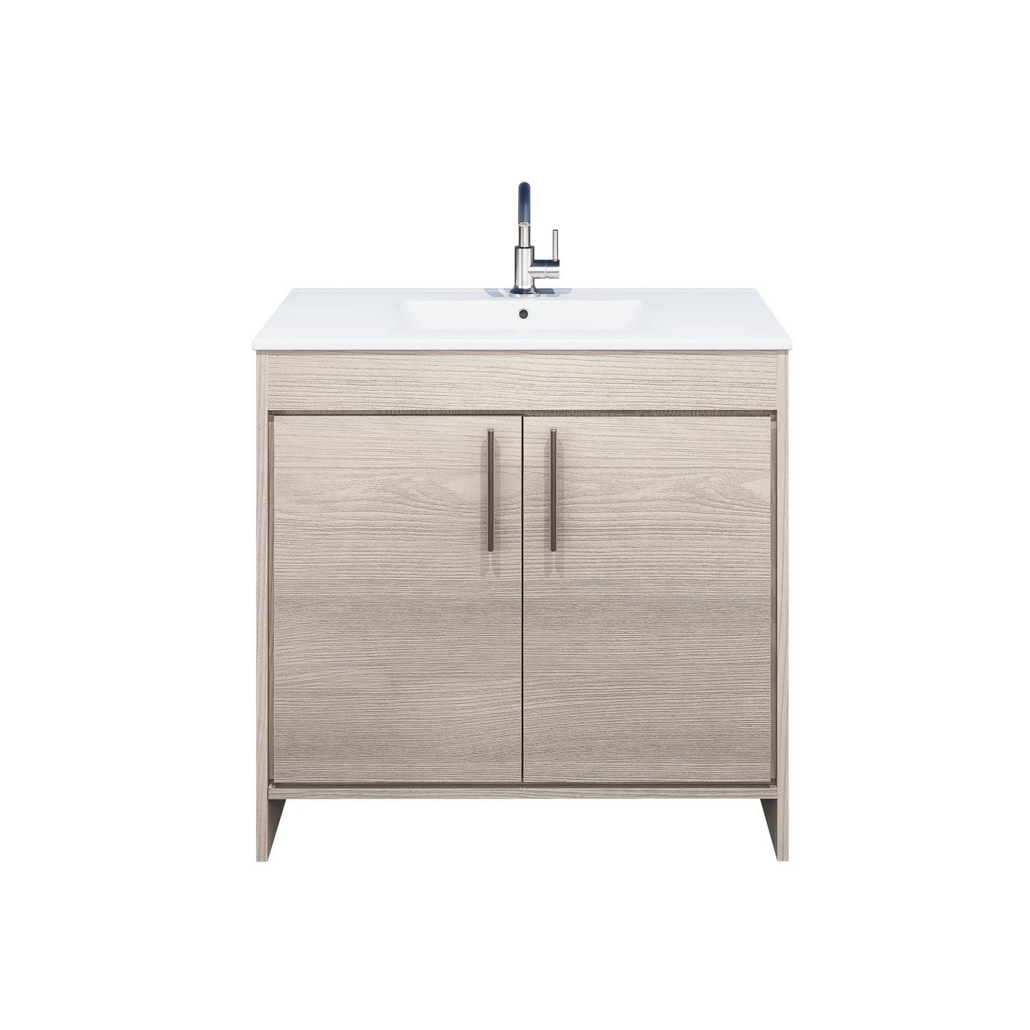 Villa 36" Bathroom Vanity with Ceramic integrated counter top