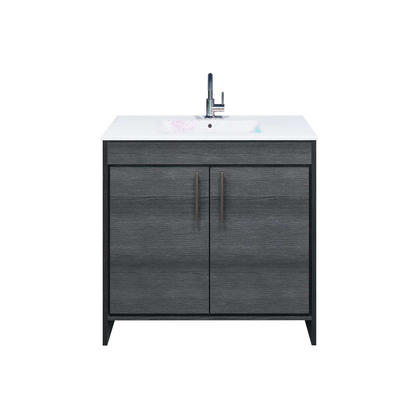 Villa 36" Bathroom Vanity with Ceramic integrated counter top