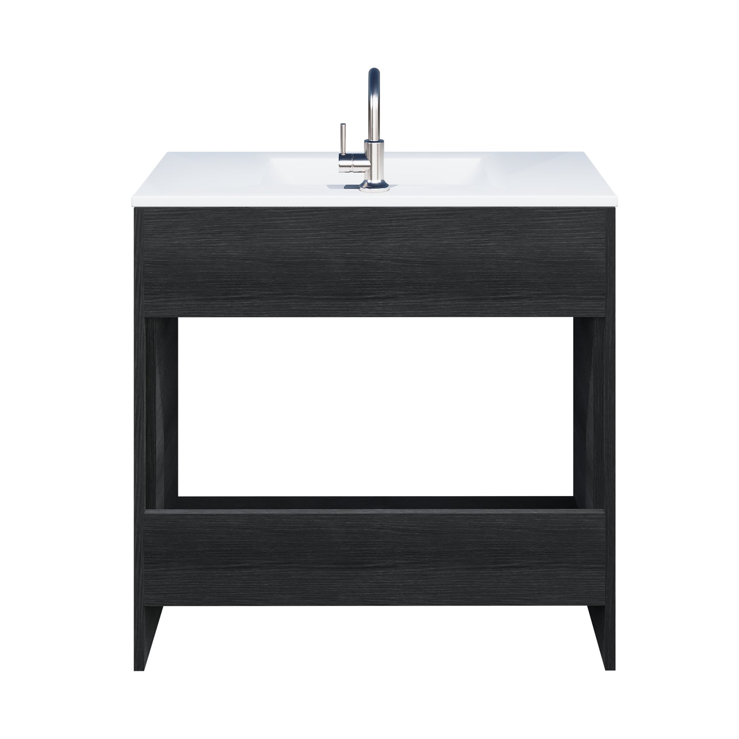 Villa 36" Bathroom Vanity with Ceramic integrated counter top