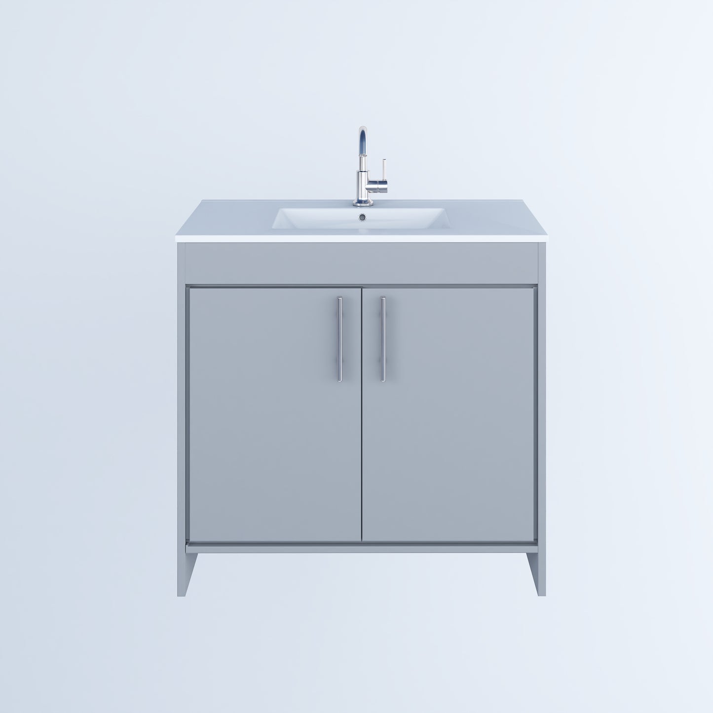 Villa 36" Bathroom Vanity with Ceramic integrated counter top
