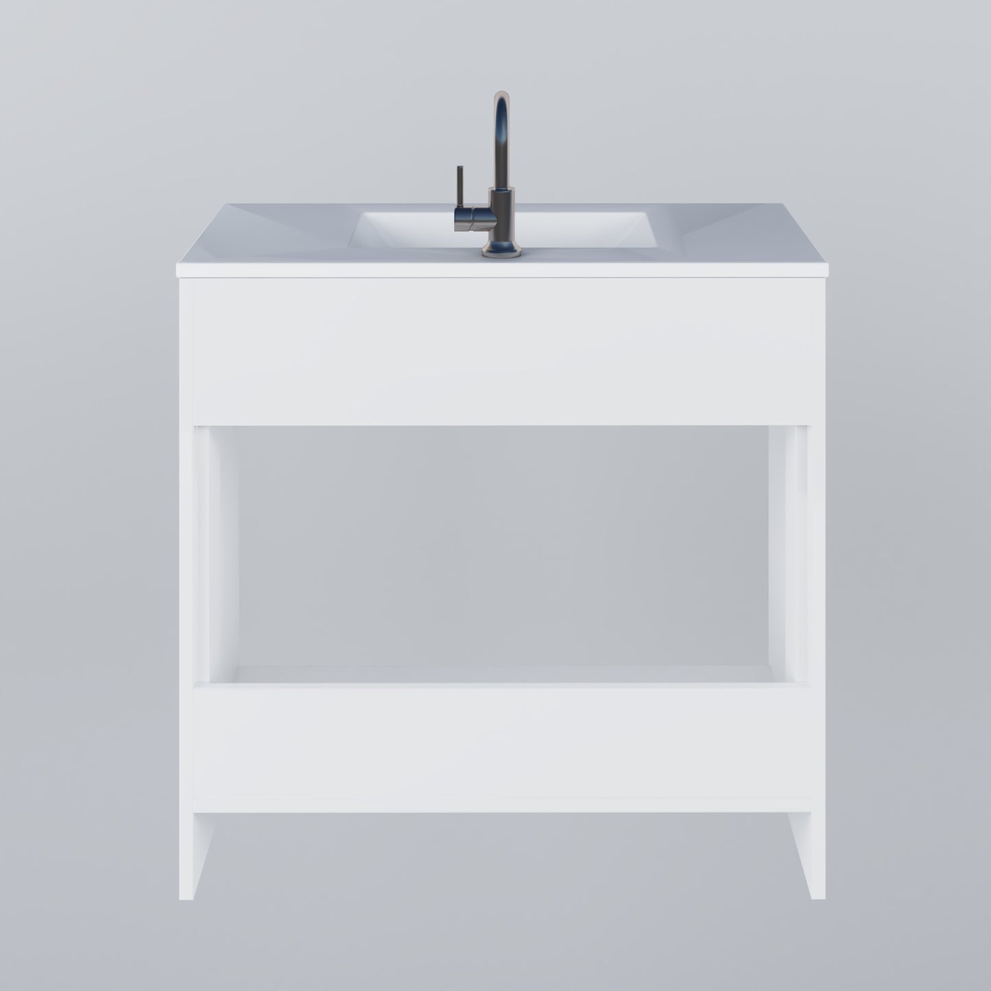 Villa 36" Bathroom Vanity with Ceramic integrated counter top
