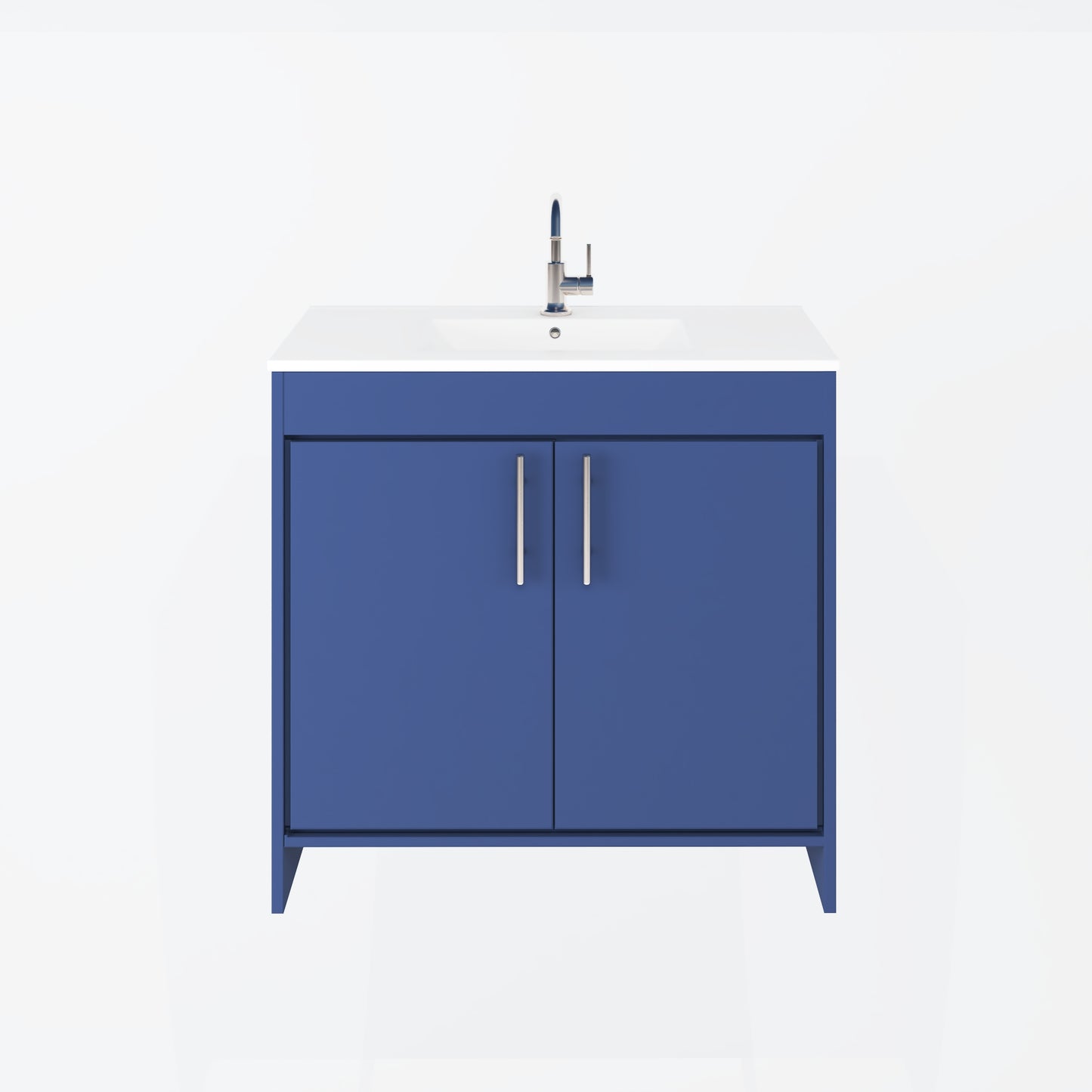 Villa 36" Bathroom Vanity with Ceramic integrated counter top