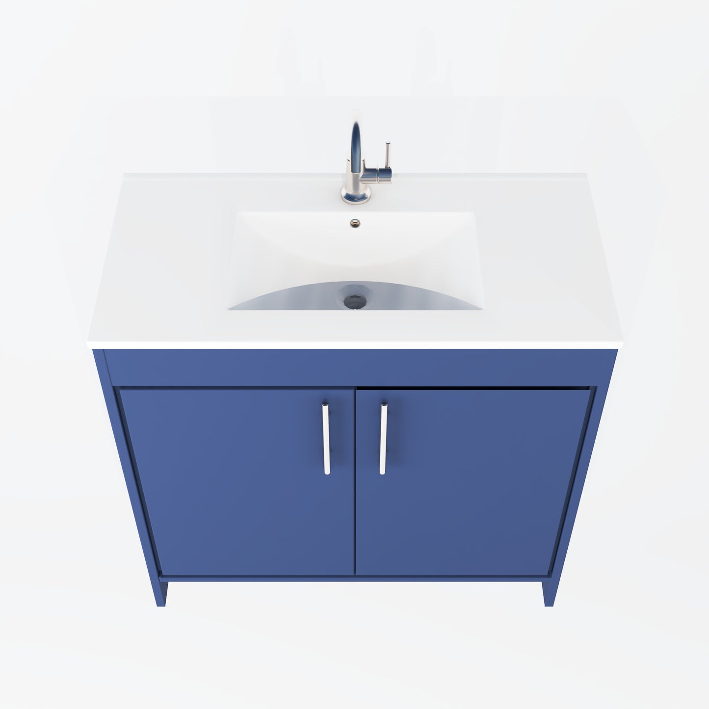 Villa 36" Bathroom Vanity with Ceramic integrated counter top