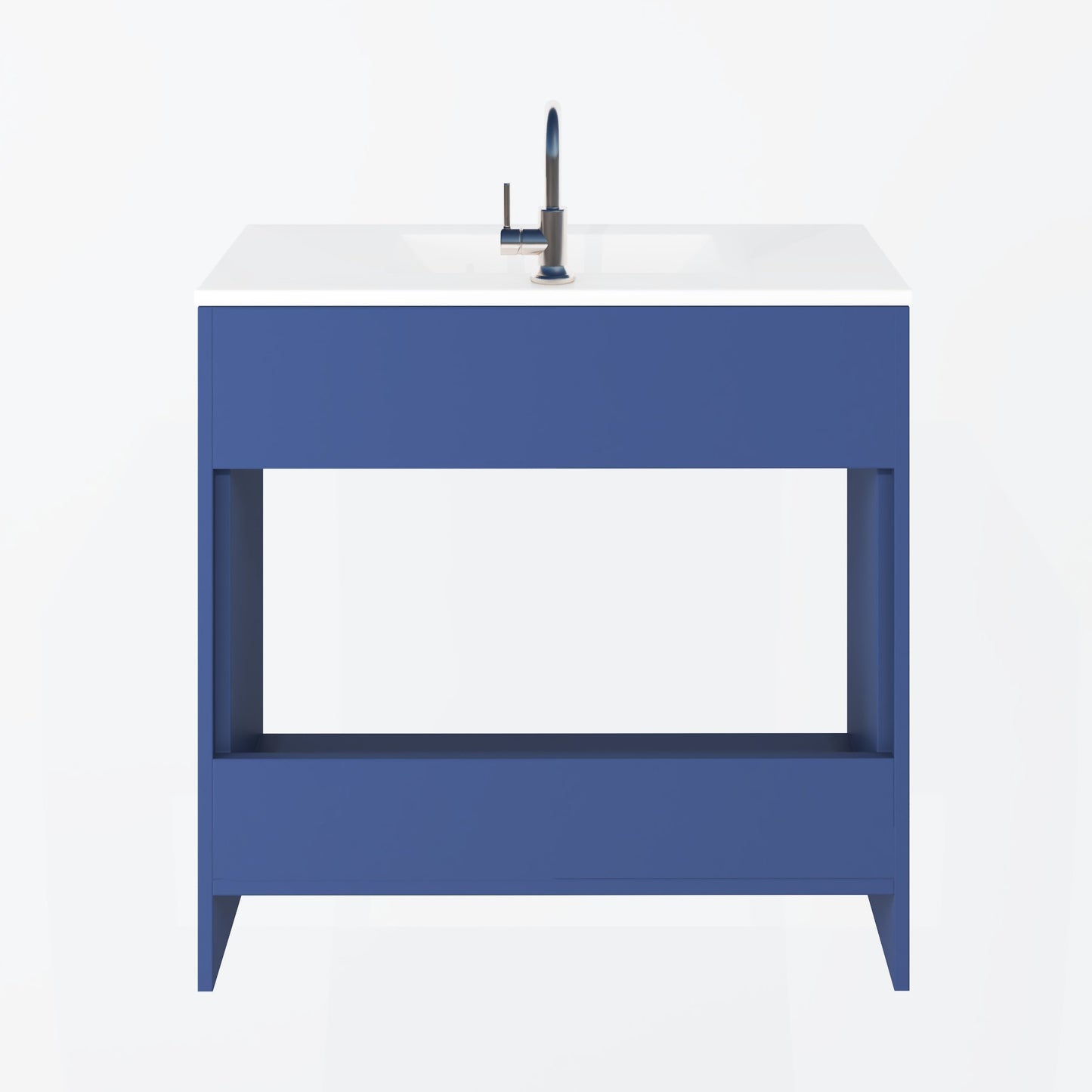 Villa 36" Bathroom Vanity with Ceramic integrated counter top