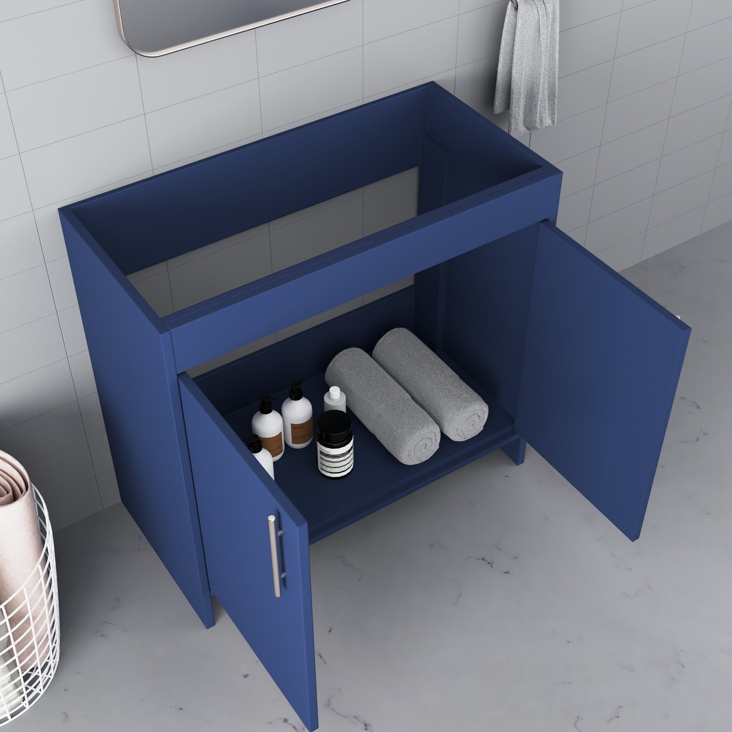Villa 36" Bathroom Vanity with Ceramic integrated counter top