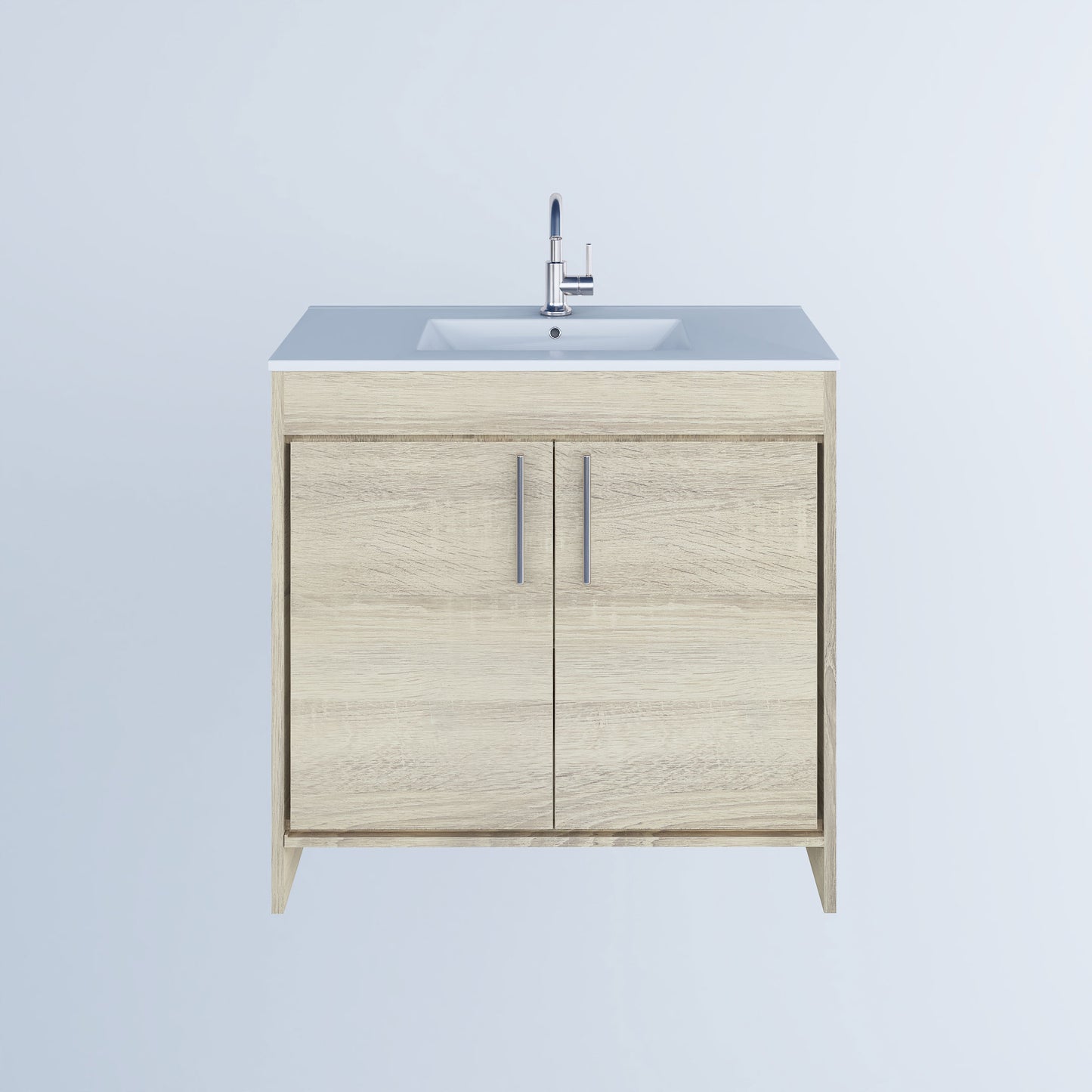 Villa 36" Bathroom Vanity with Ceramic integrated counter top