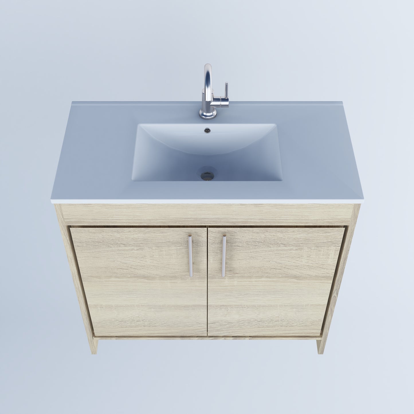 Villa 36" Bathroom Vanity with Ceramic integrated counter top