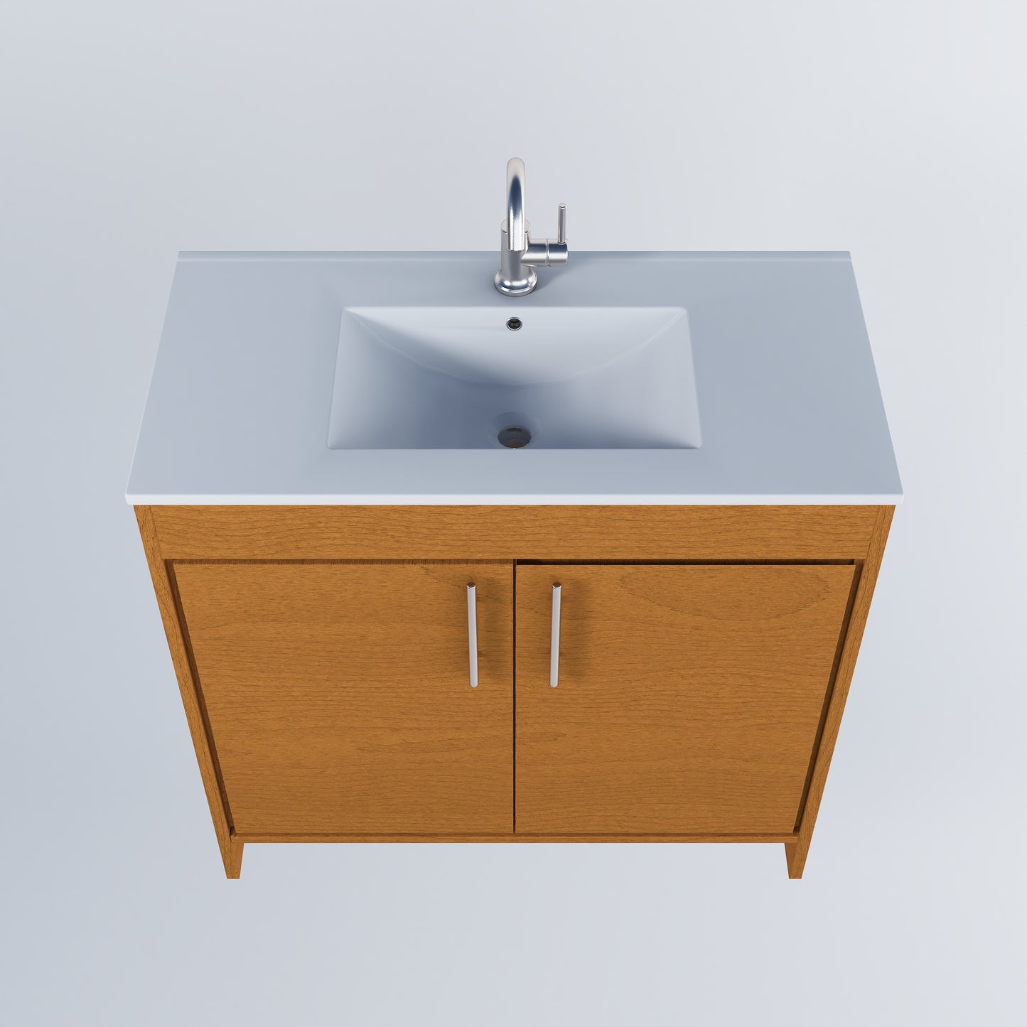 Villa 36" Bathroom Vanity with Ceramic integrated counter top
