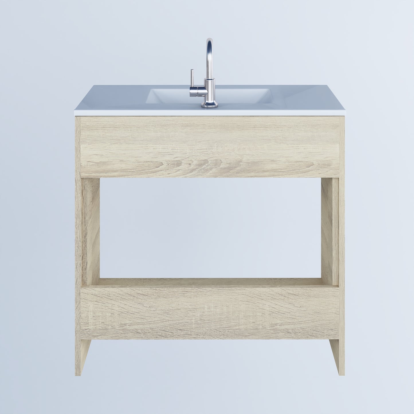Villa 36" Bathroom Vanity with Ceramic integrated counter top