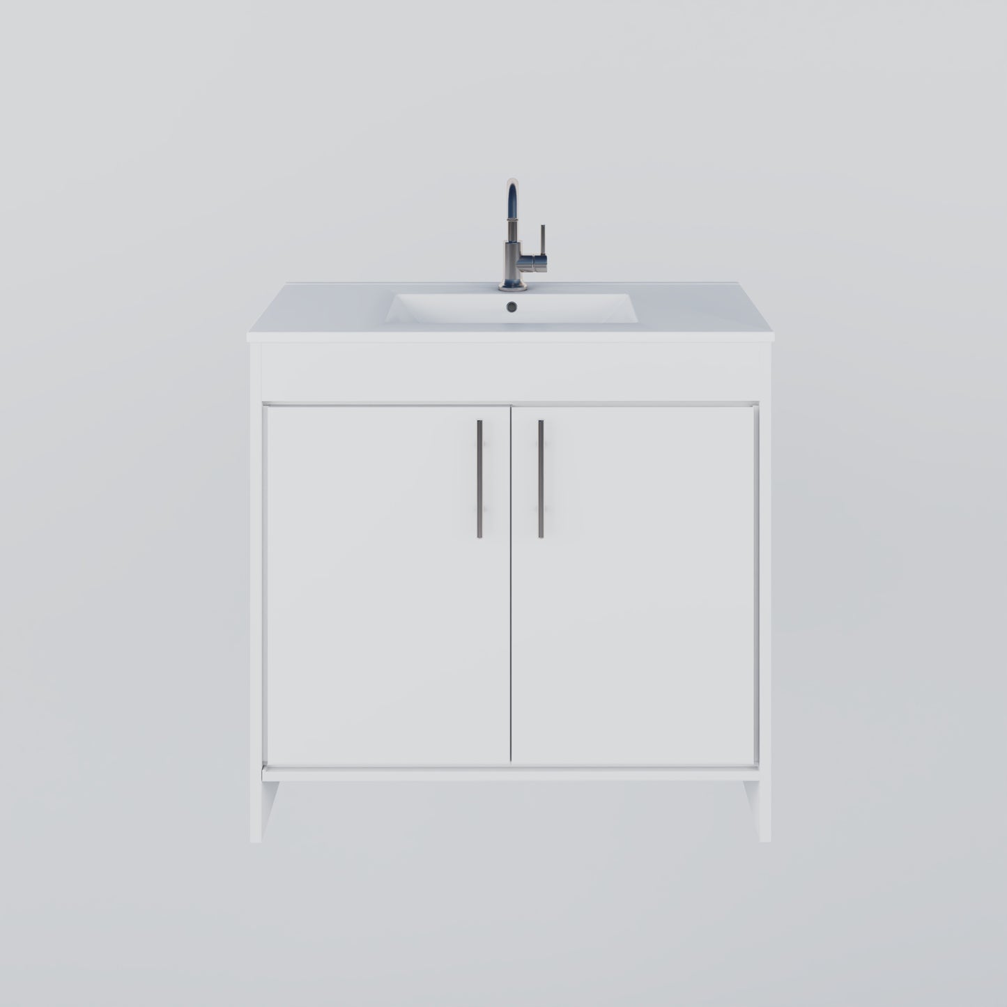 Villa 36" Bathroom Vanity with Ceramic integrated counter top
