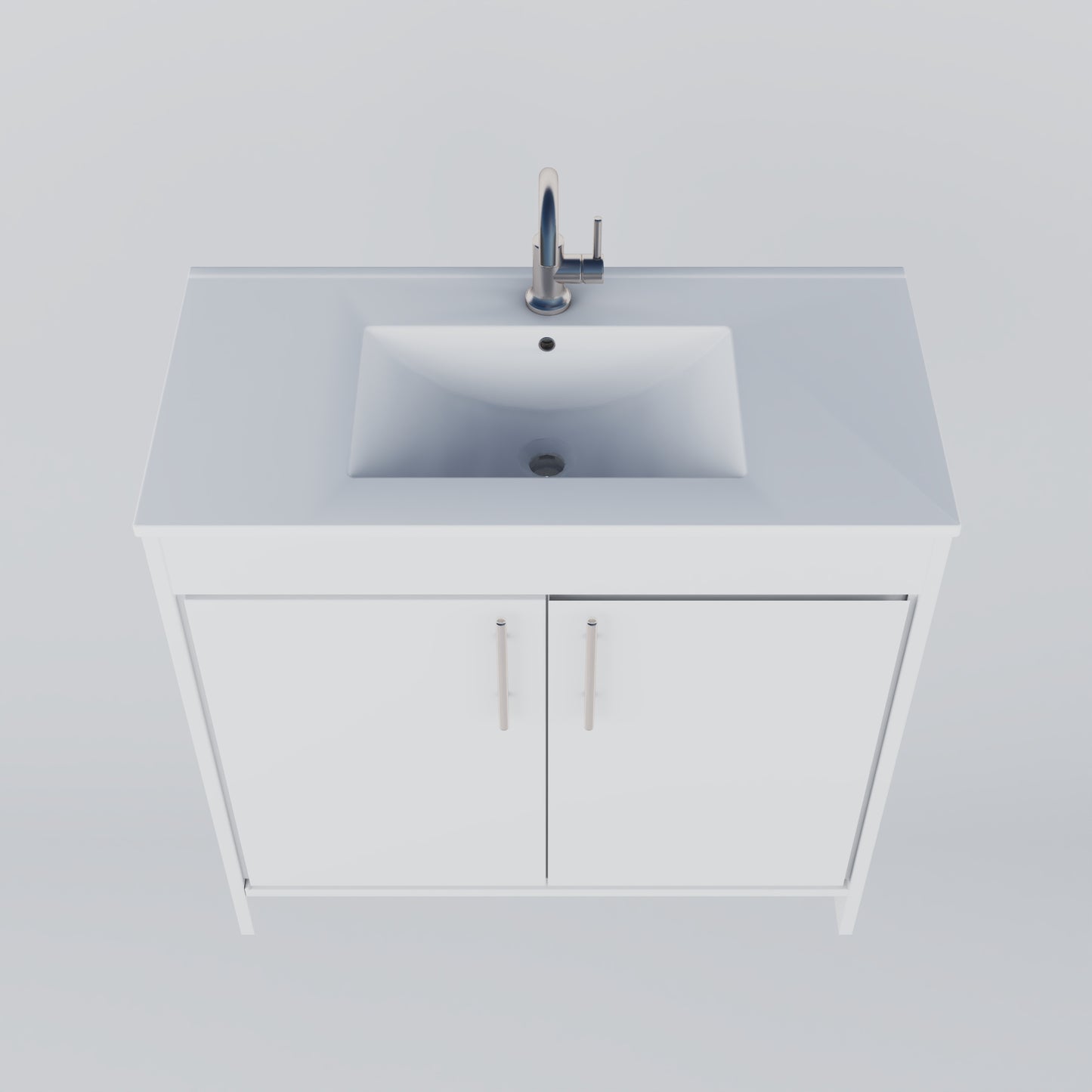 Villa 36" Bathroom Vanity with Ceramic integrated counter top