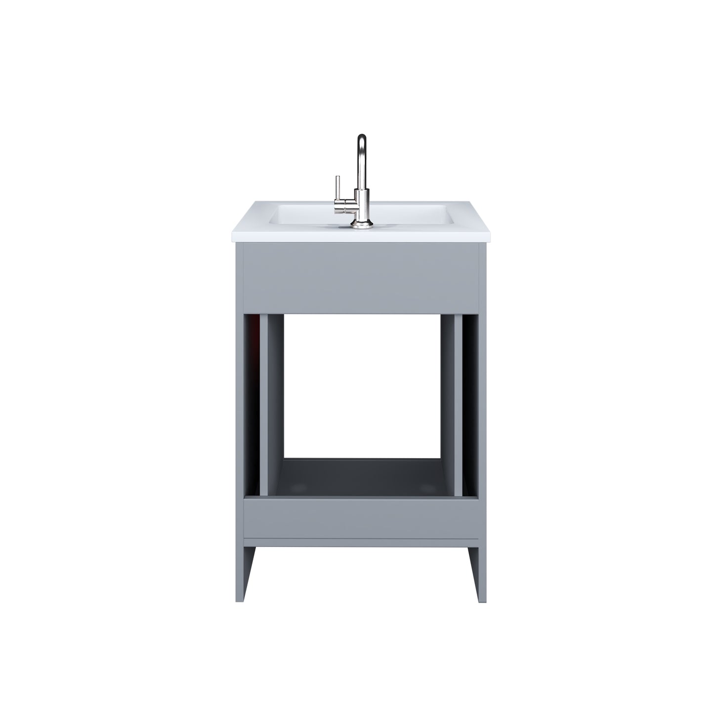 Austin 24" Bathroom Vanity with Acrylic integrated counter top