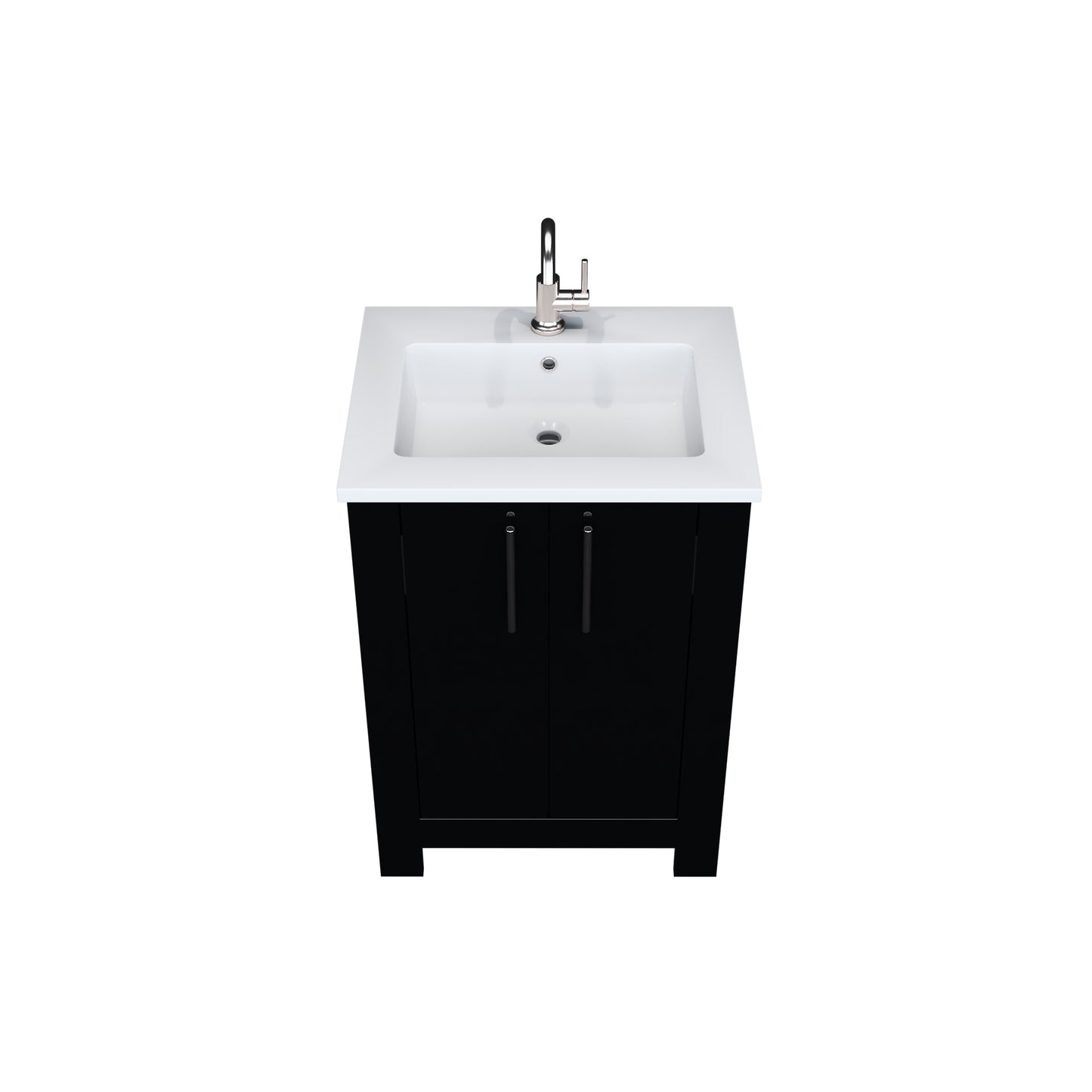 Austin 24" Bathroom Vanity with Acrylic integrated counter top