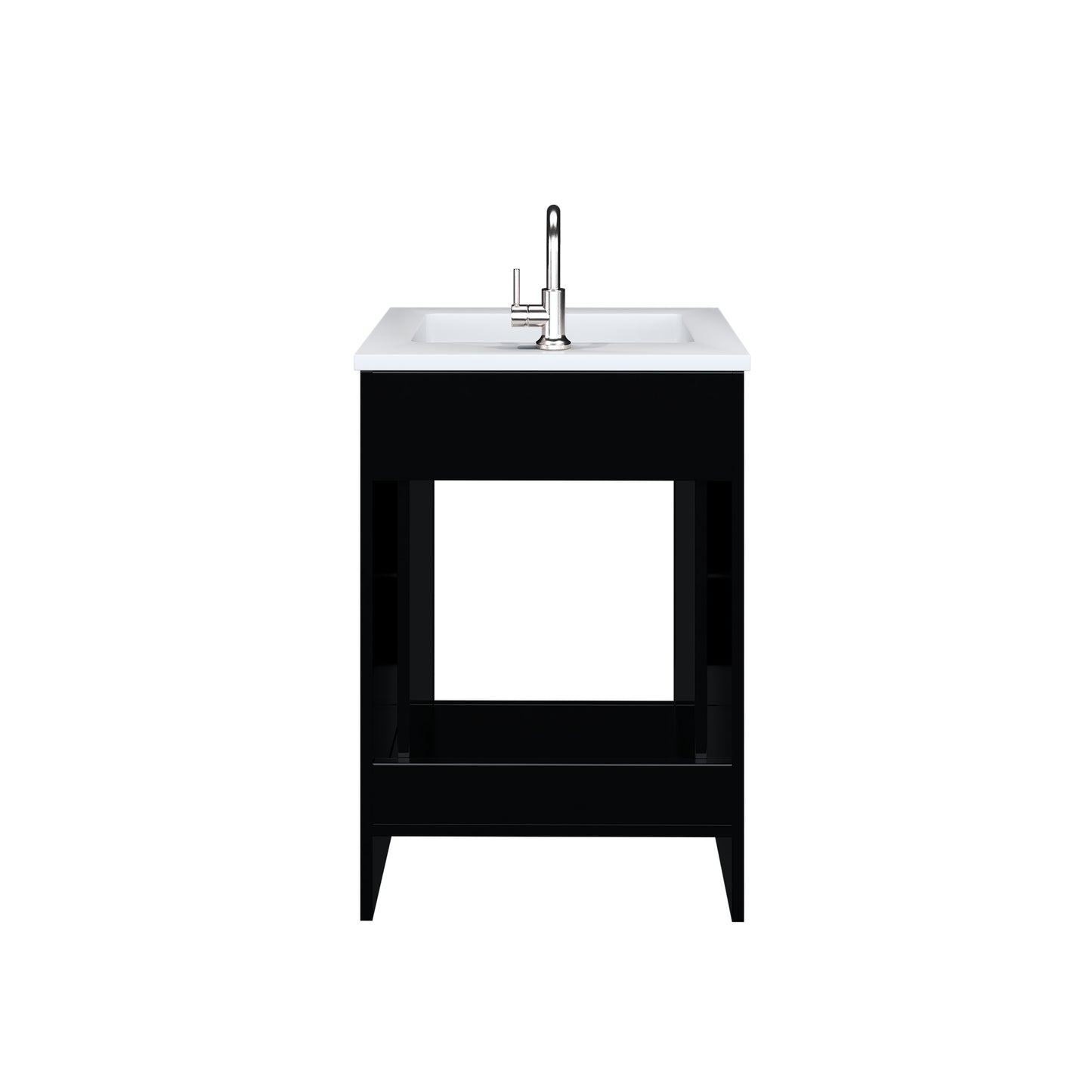 Austin 24" Bathroom Vanity with Acrylic integrated counter top