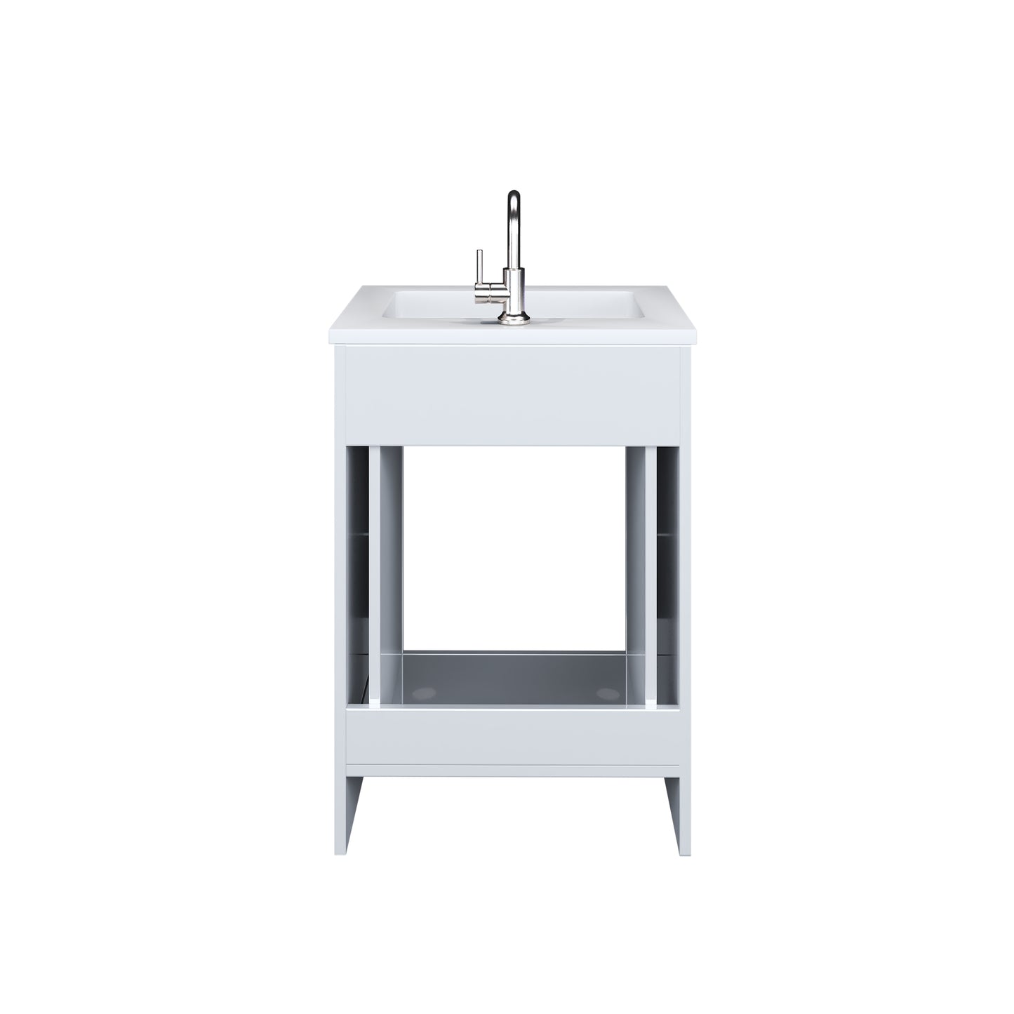 Austin 24" Bathroom Vanity with Acrylic integrated counter top