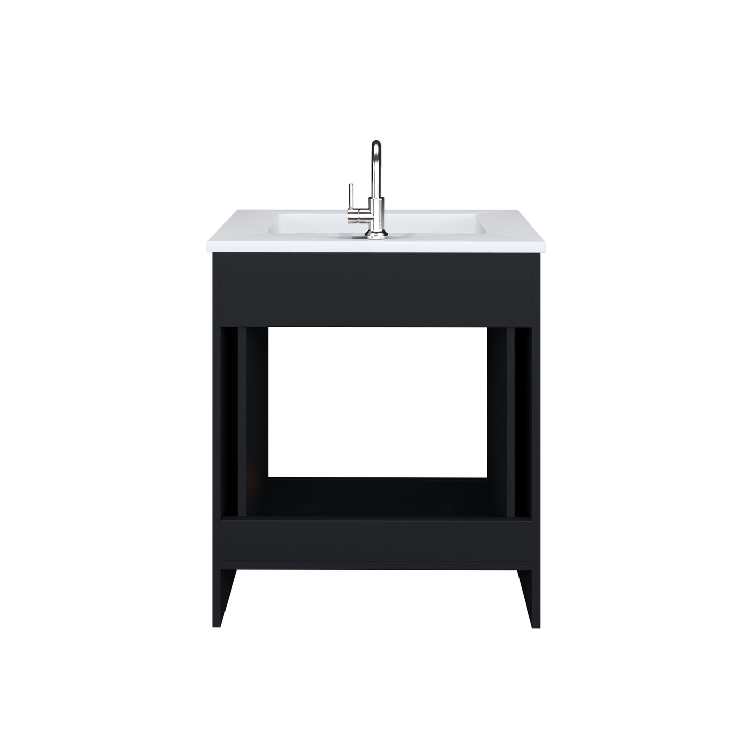 Austin 30" Bathroom Vanity with Acrylic integrated counter top