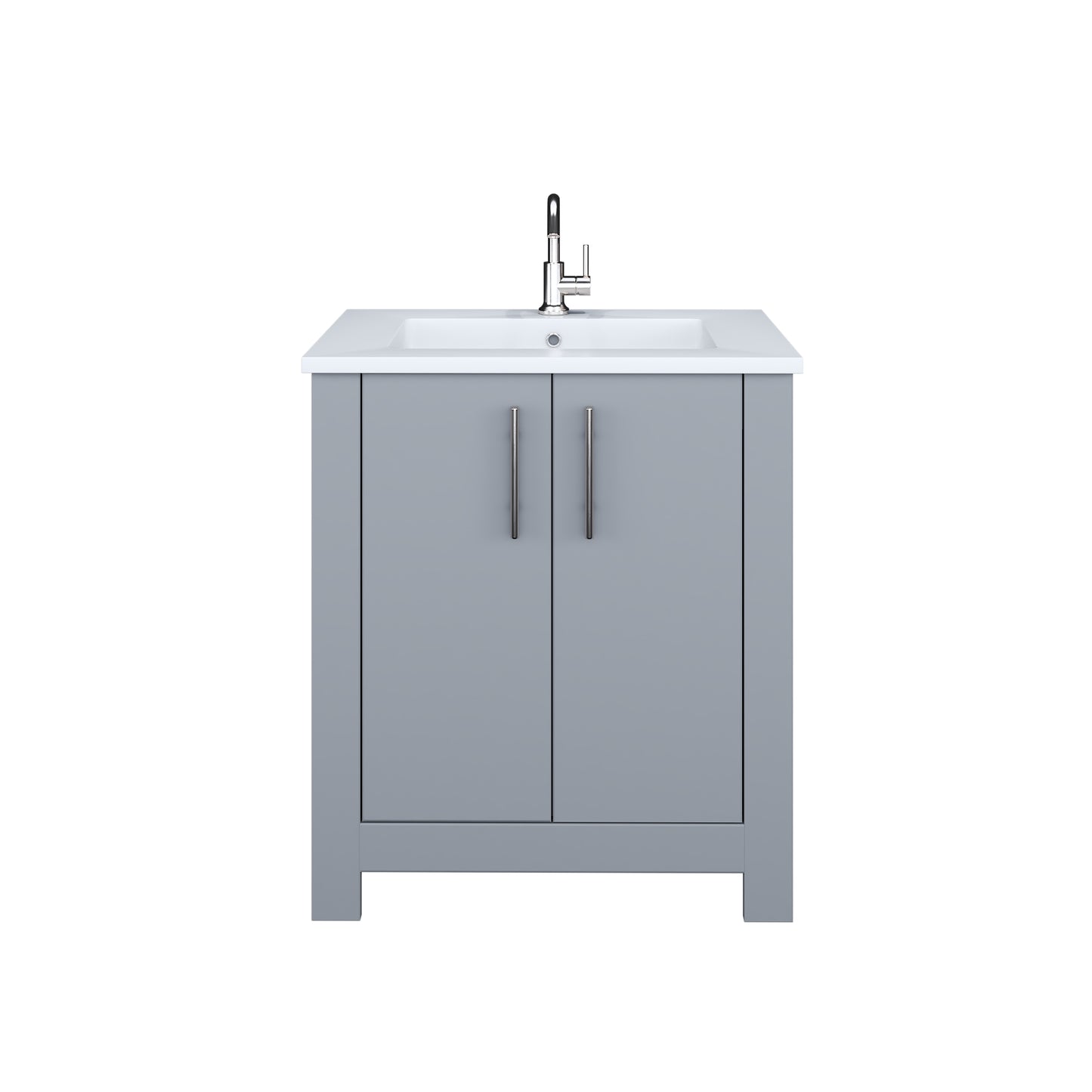 Austin 30" Bathroom Vanity with Acrylic integrated counter top