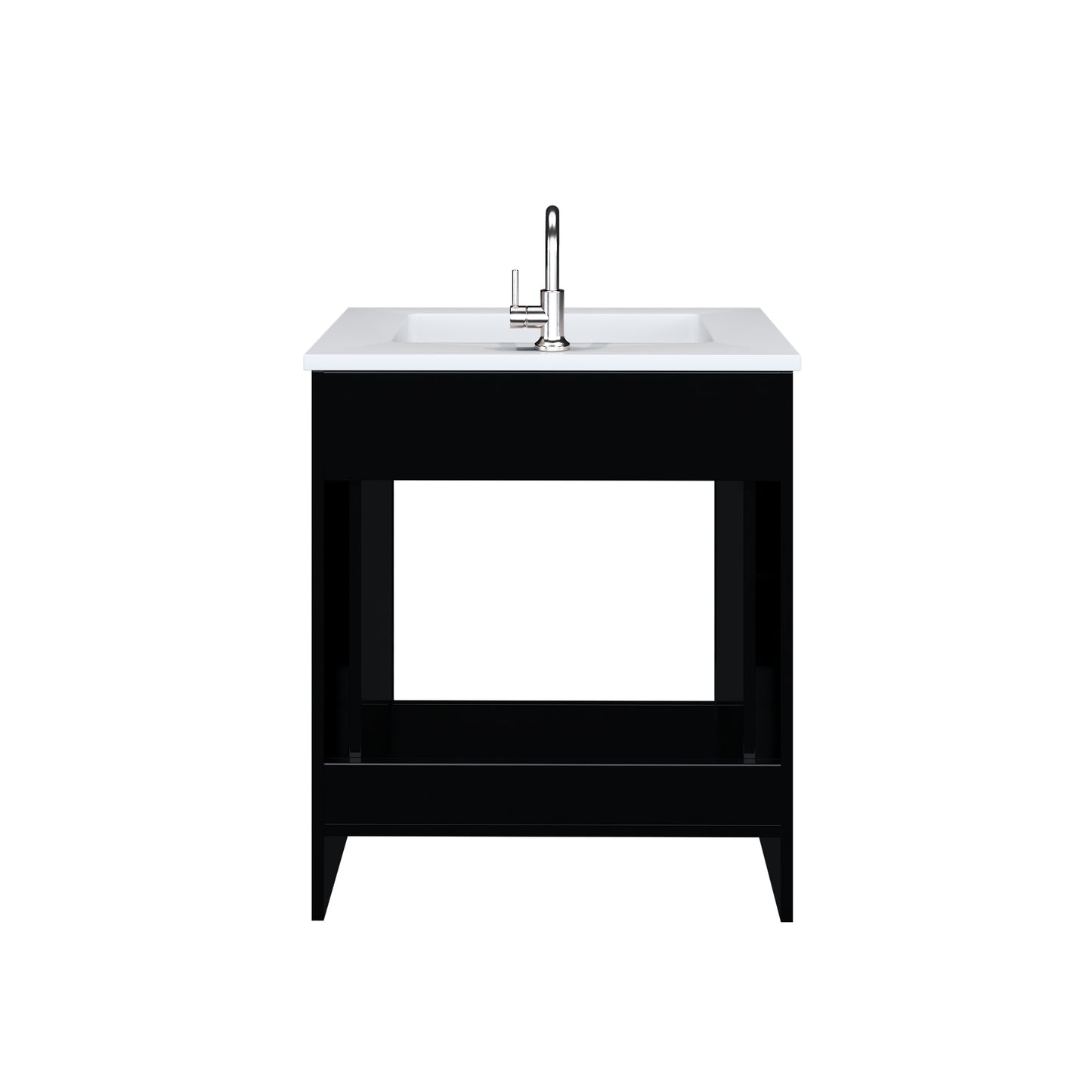 Austin 30" Bathroom Vanity with Acrylic integrated counter top