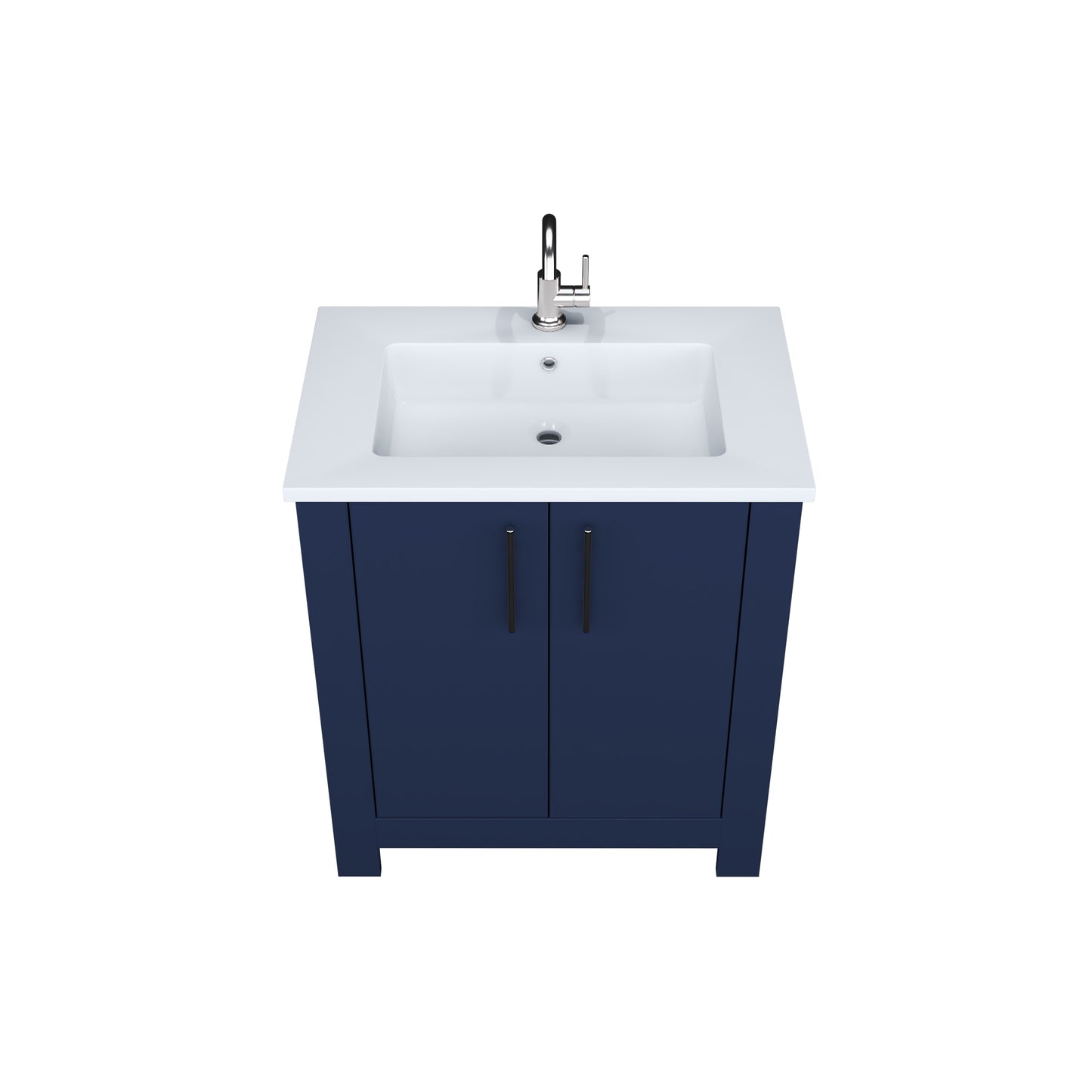 Austin 30" Bathroom Vanity with Acrylic integrated counter top