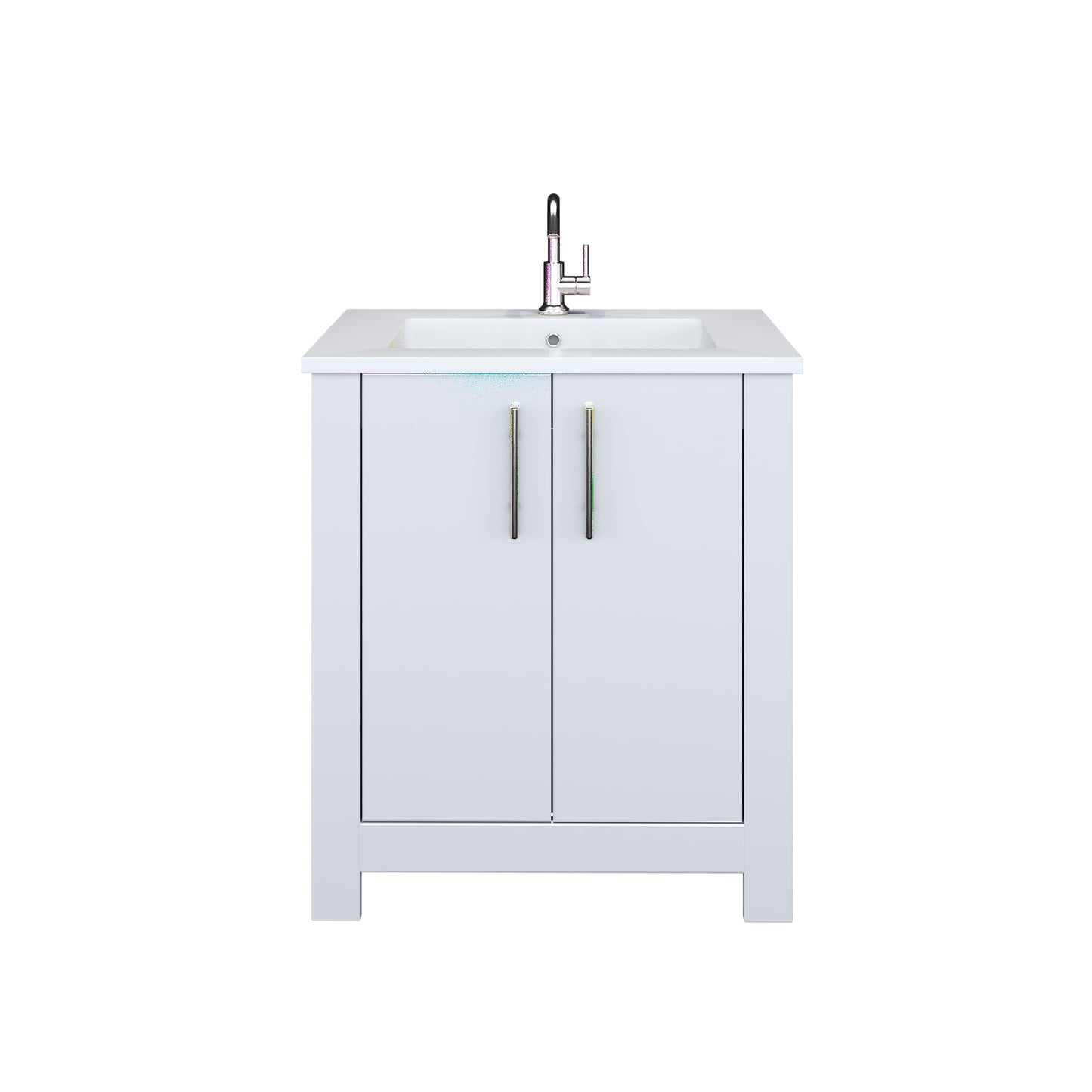 Austin 30" Bathroom Vanity with Acrylic integrated counter top