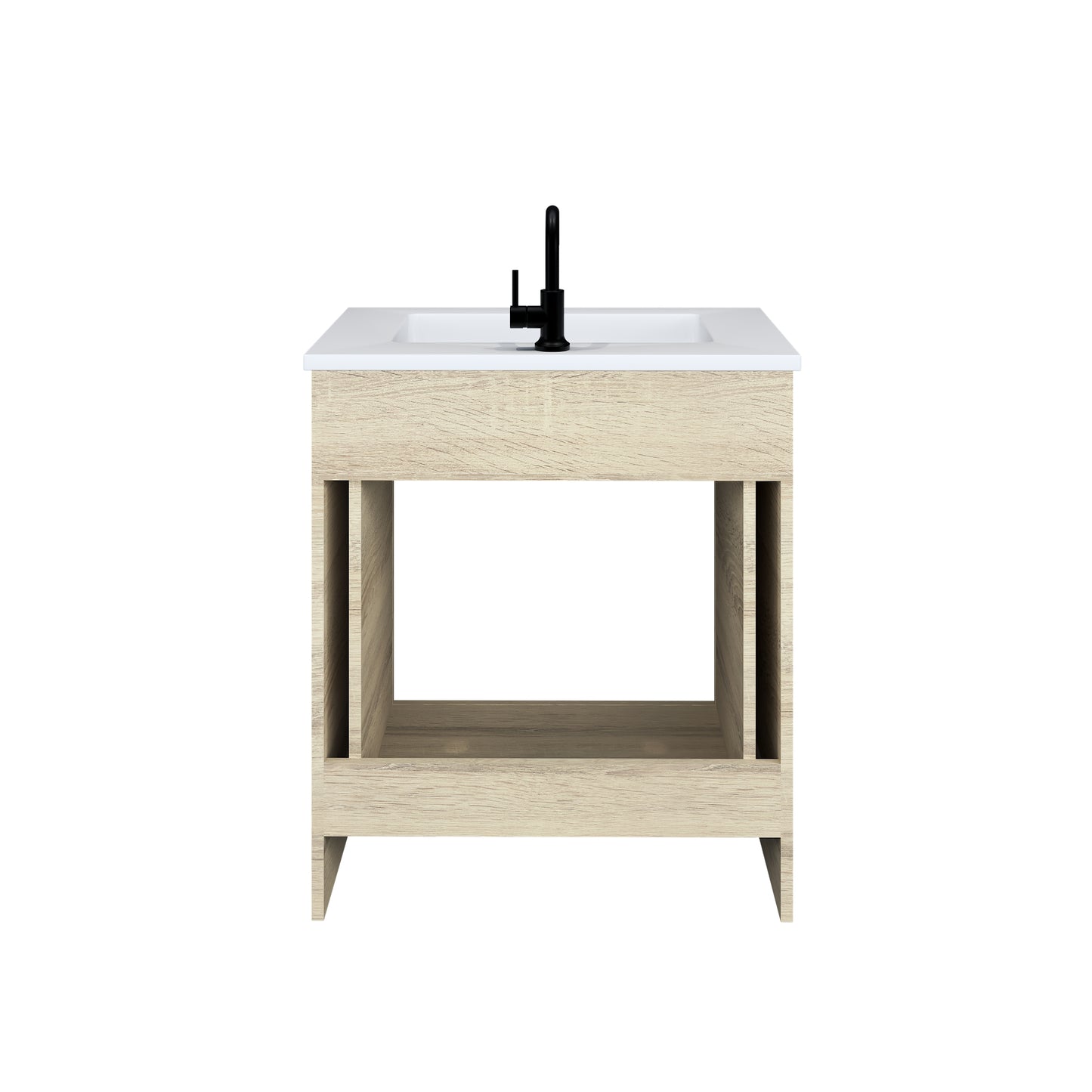 Austin 30" Bathroom Vanity with Acrylic integrated counter top