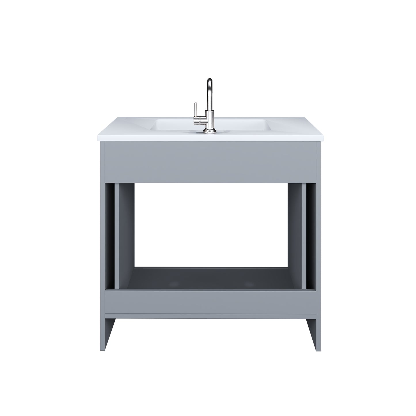 Austin 36" Bathroom Vanity with Acrylic integrated counter top