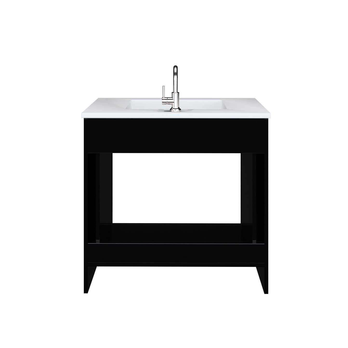 Austin 36" Bathroom Vanity with Acrylic integrated counter top