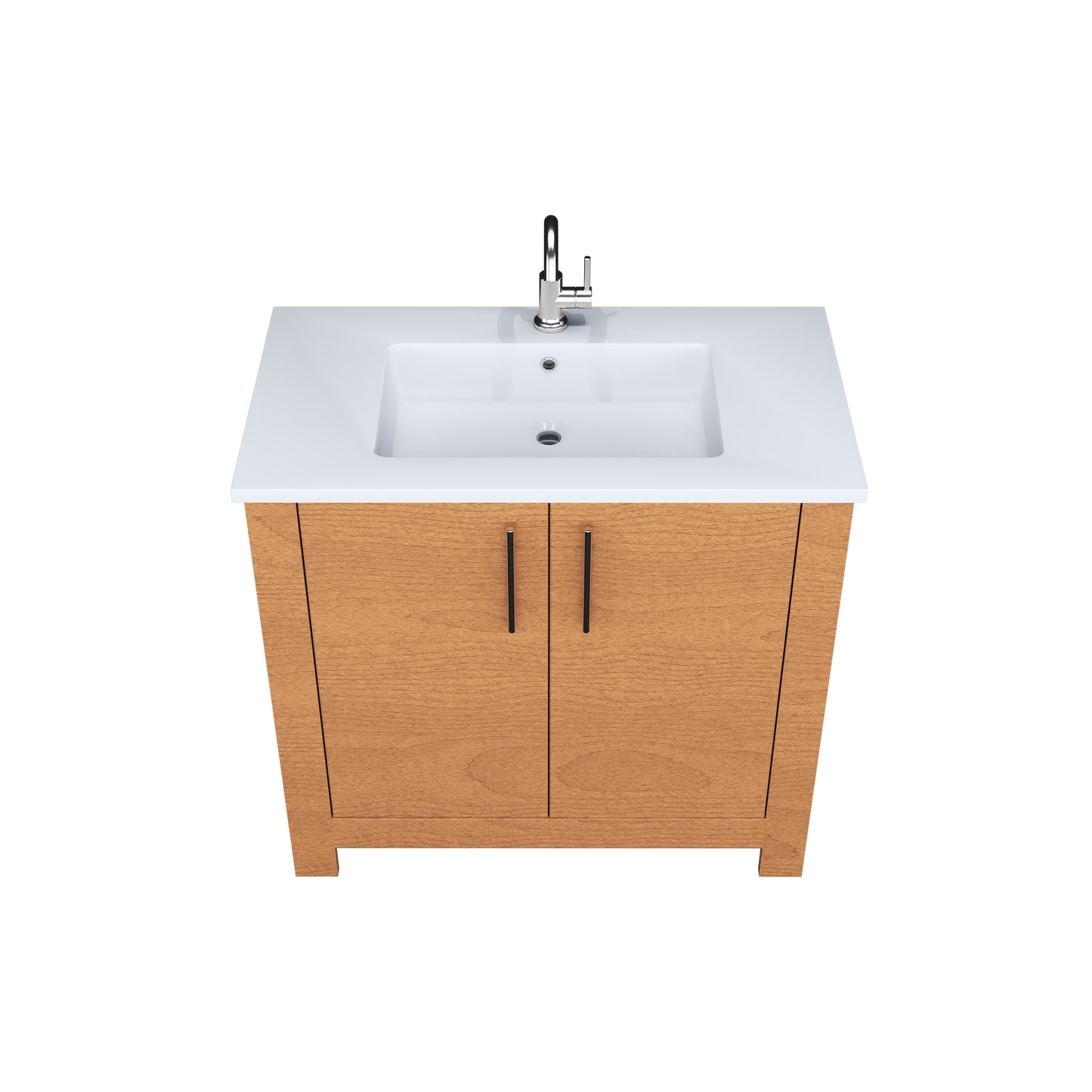 Austin 36" Bathroom Vanity with Acrylic integrated counter top