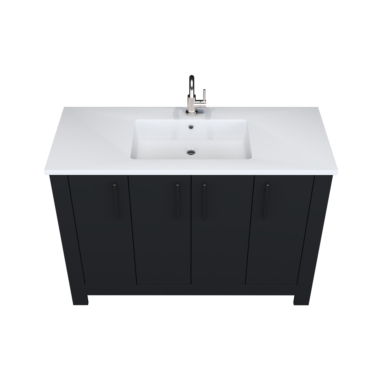 Austin 48" Bathroom Vanity with Acrylic integrated counter top