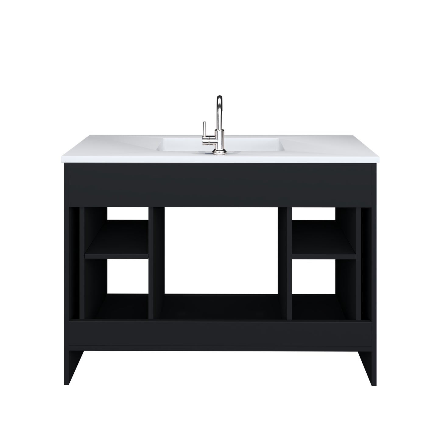 Austin 48" Bathroom Vanity with Acrylic integrated counter top