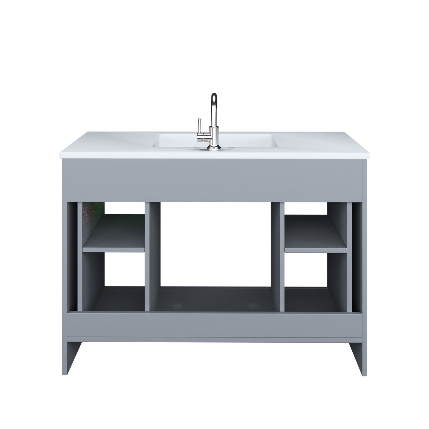 Austin 48" Bathroom Vanity with Acrylic integrated counter top