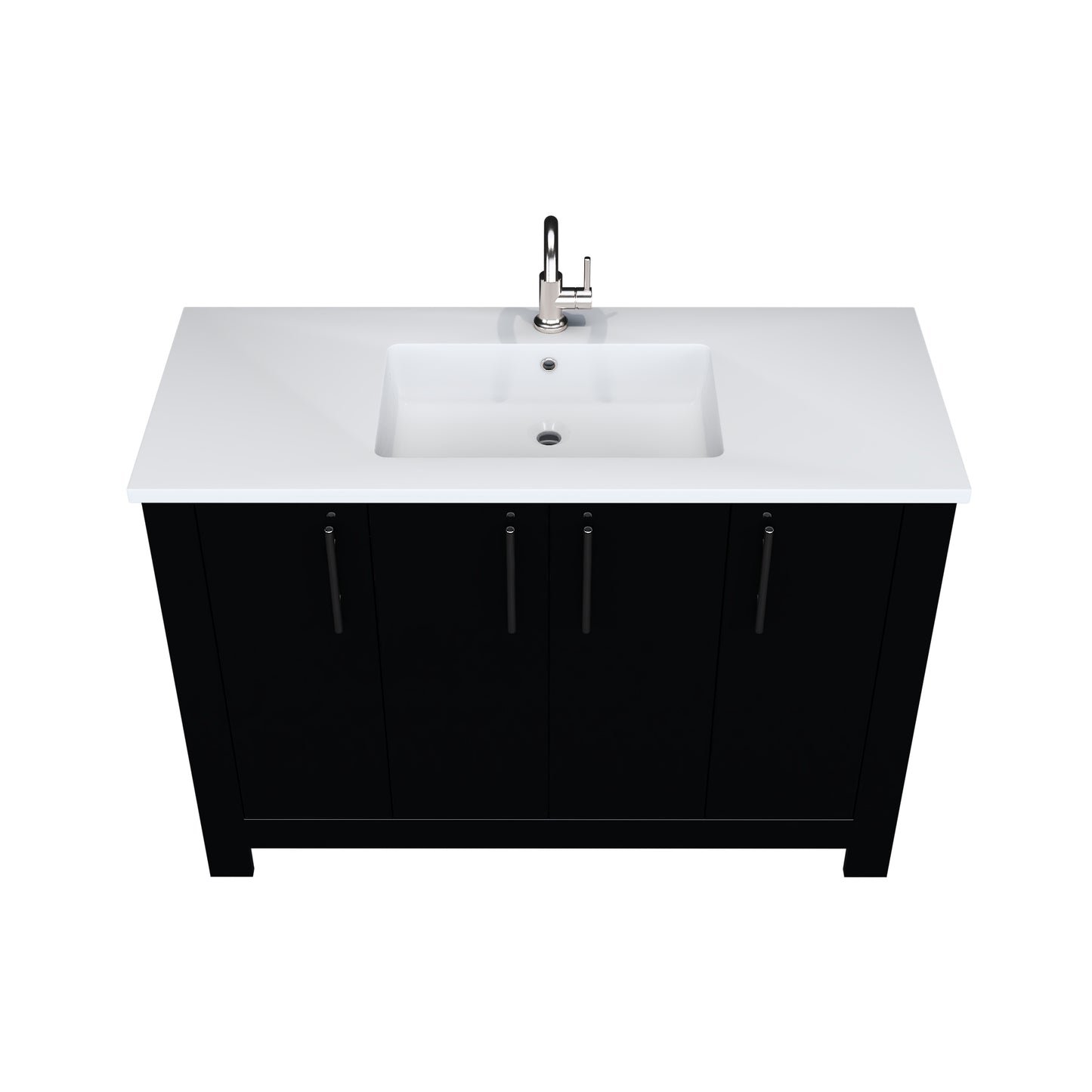 Austin 48" Bathroom Vanity with Acrylic integrated counter top