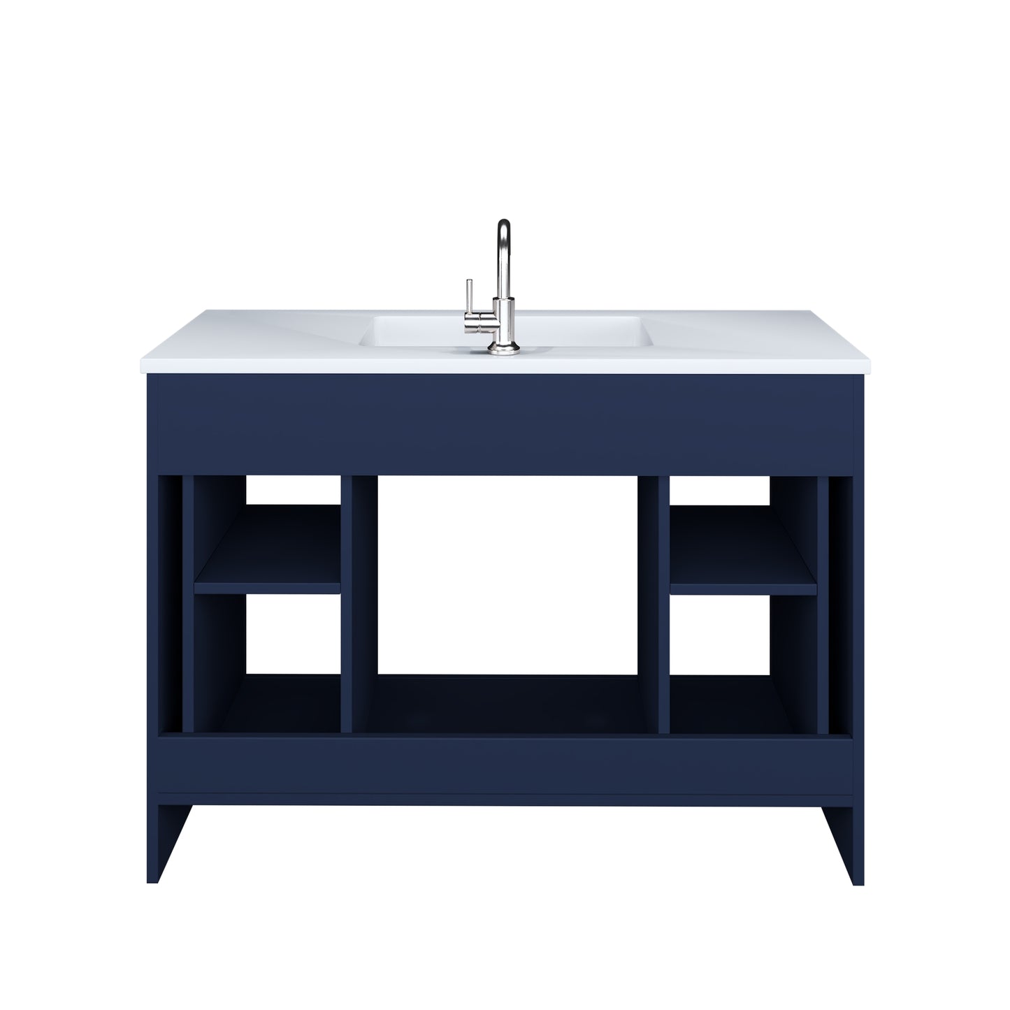 Austin 48" Bathroom Vanity with Acrylic integrated counter top