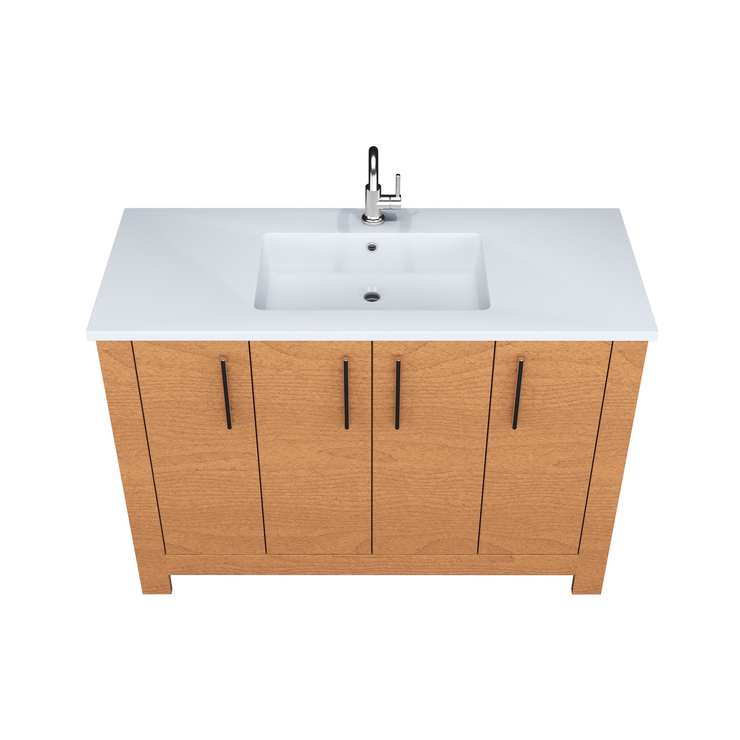 Austin 48" Bathroom Vanity with Acrylic integrated counter top