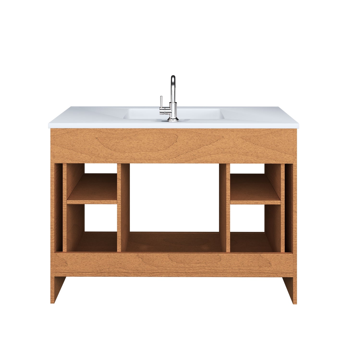 Austin 48" Bathroom Vanity with Acrylic integrated counter top