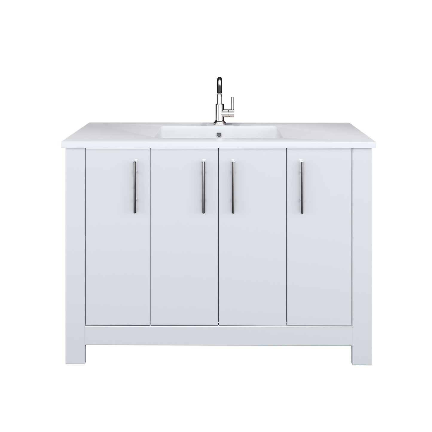 Austin 48" Bathroom Vanity with Acrylic integrated counter top