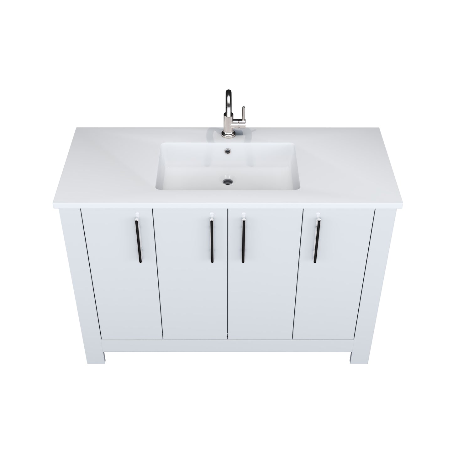 Austin 48" Bathroom Vanity with Acrylic integrated counter top