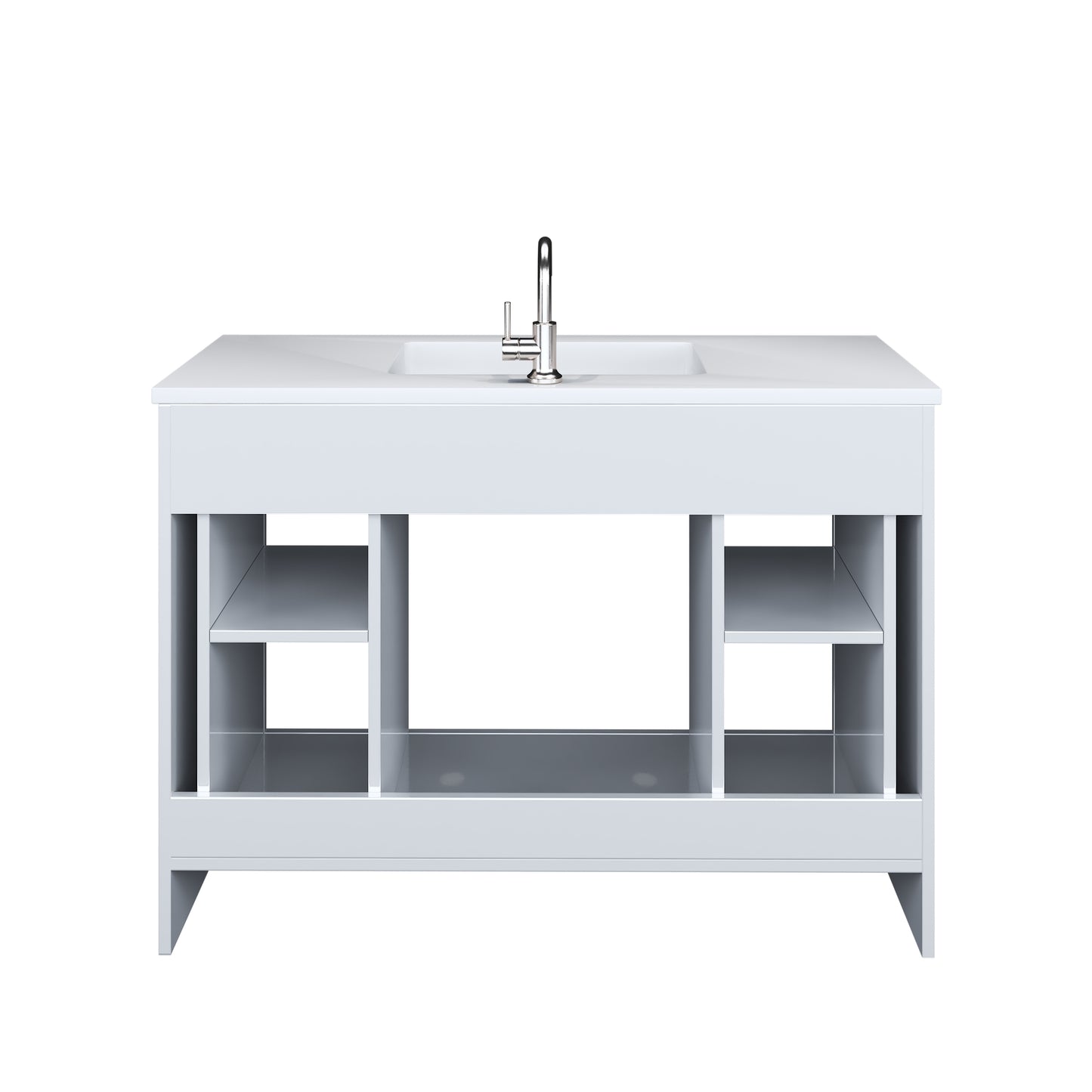 Austin 48" Bathroom Vanity with Acrylic integrated counter top