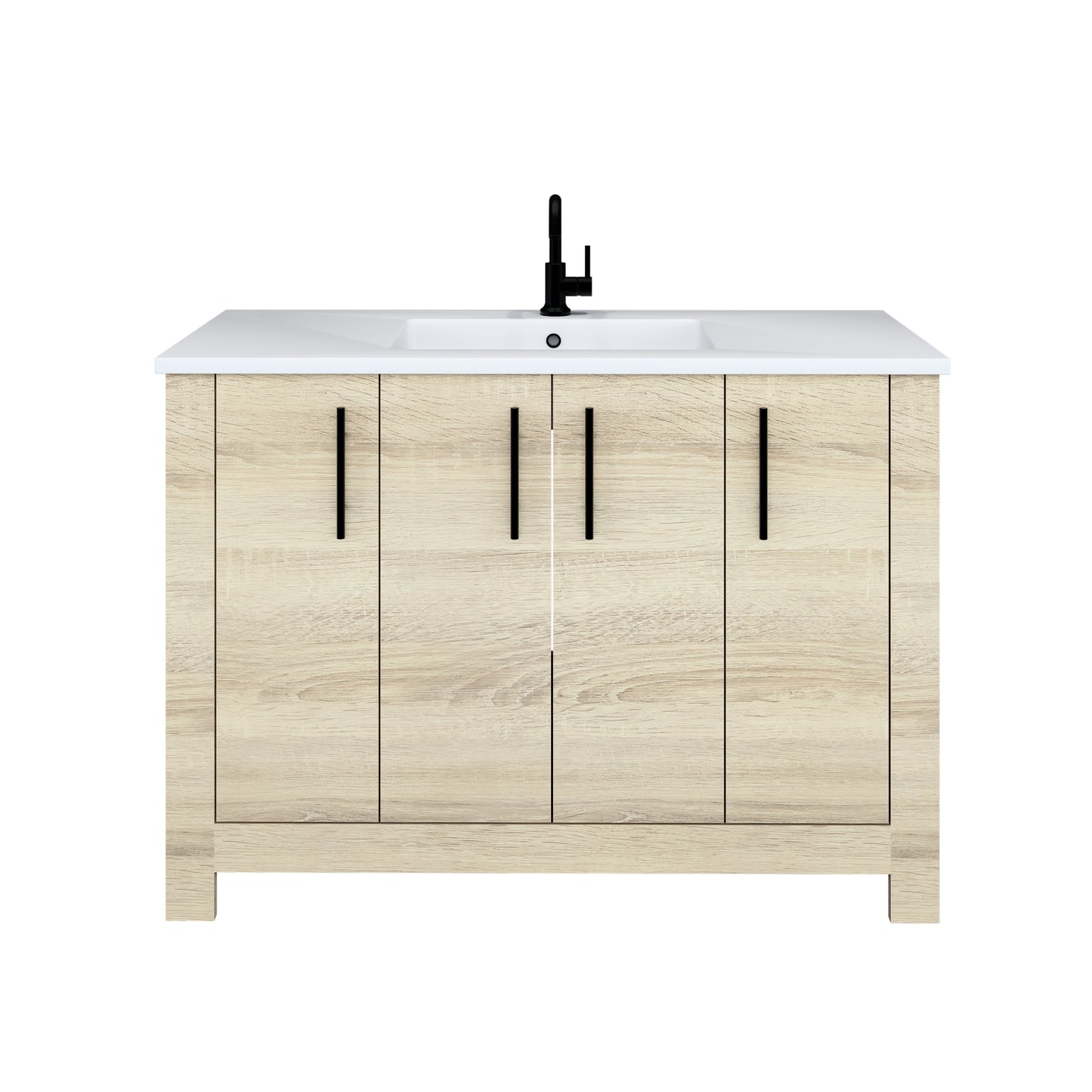 Austin 48" Bathroom Vanity with Acrylic integrated counter top