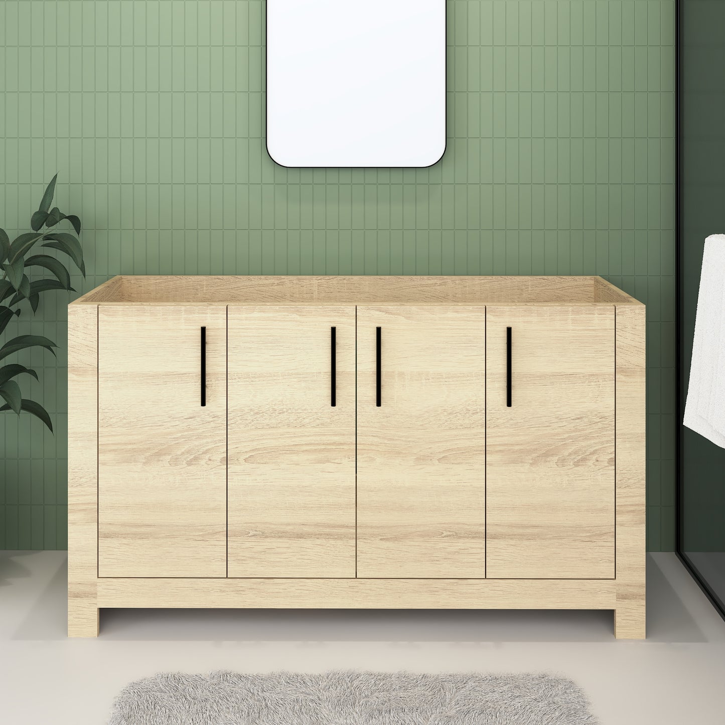 Austin 60" Single Sink Bathroom Vanity Cabinet Only