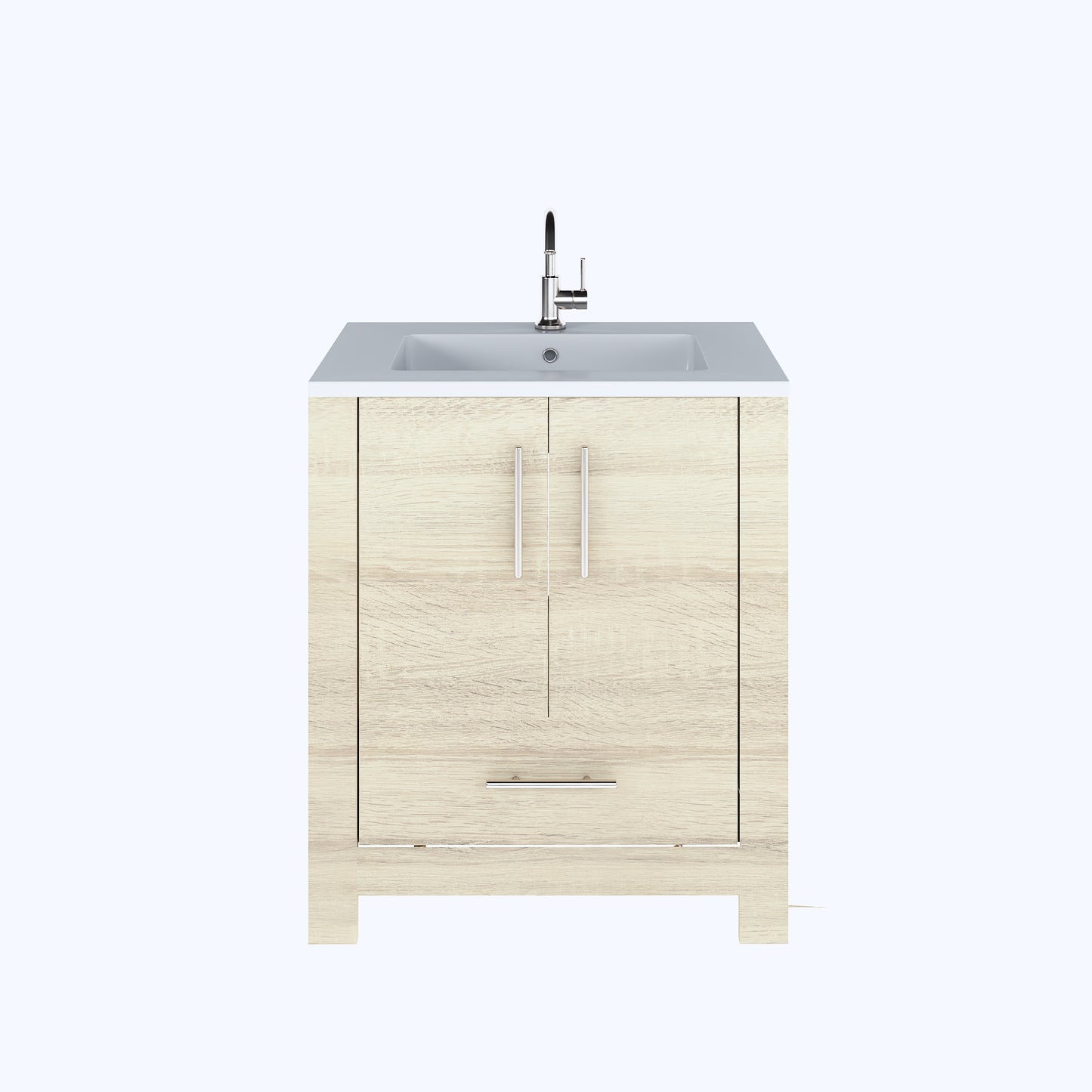 Boston 30" Bathroom Vanity with Acrylic integrated counter top