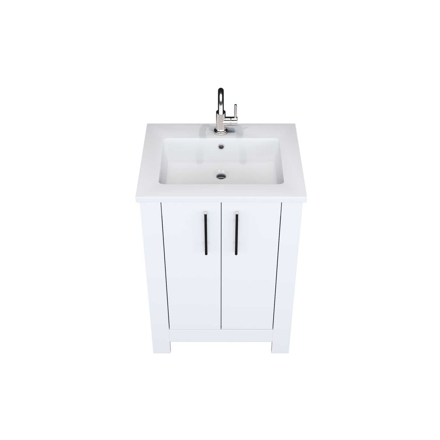 Austin 24" Bathroom Vanity with Acrylic integrated counter top